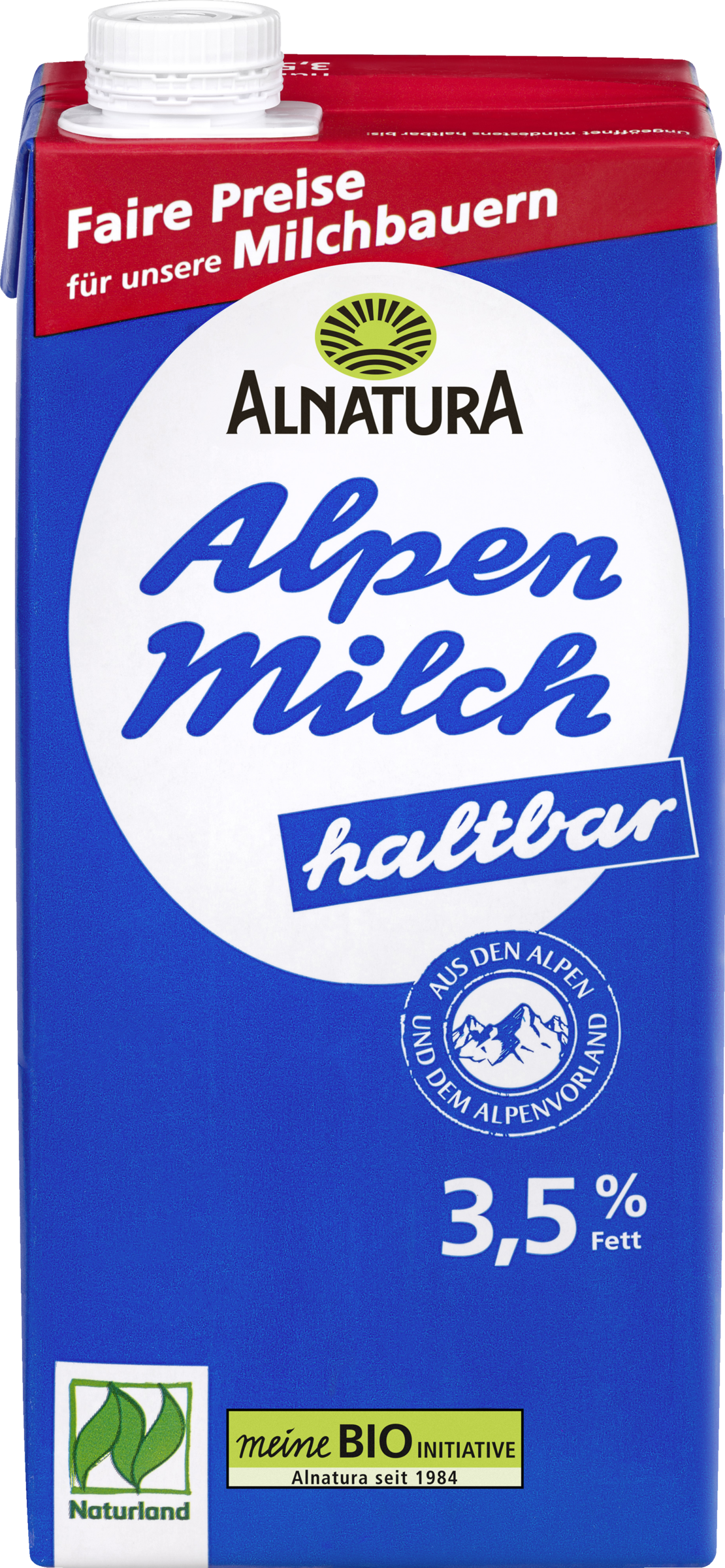 Alnatura Bio Alpenmilch haltbar 3,5% Naturland