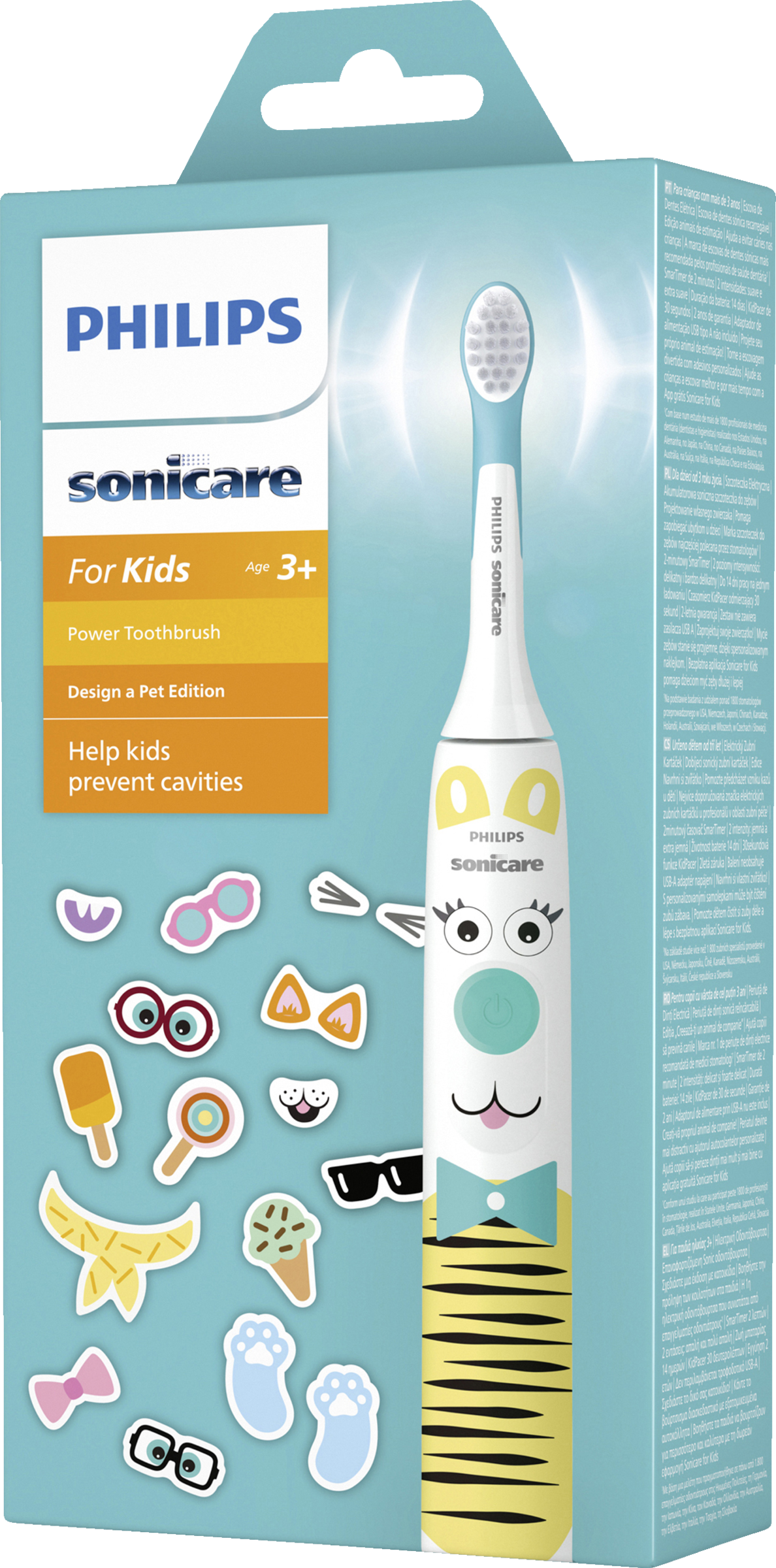 PHILIPS Sonicare For Kids Elektrische Zahnbürste HX3601/01 ab 3 Jahren
