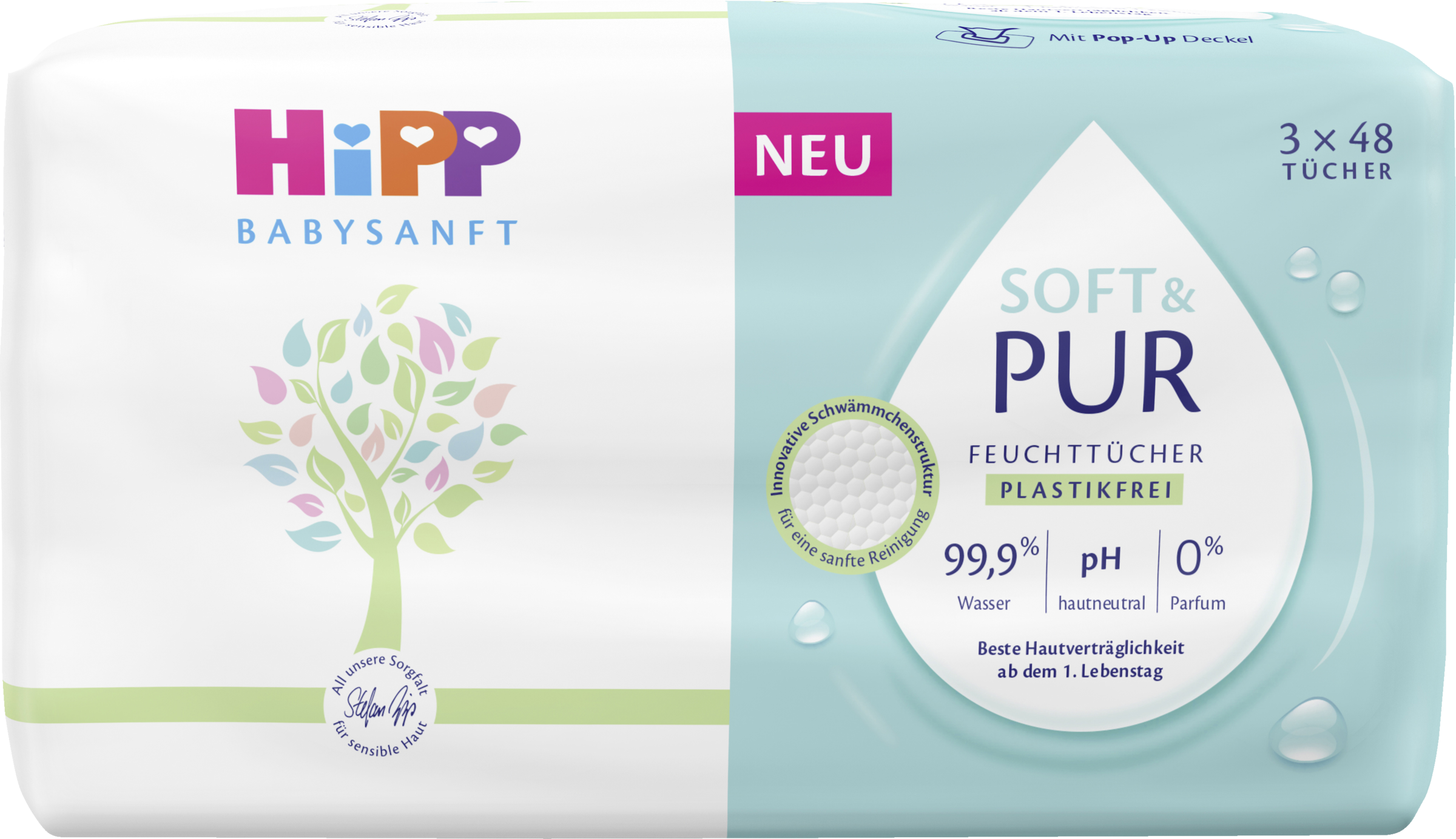 HiPP Babysanft Feuchttücher Soft and Pur