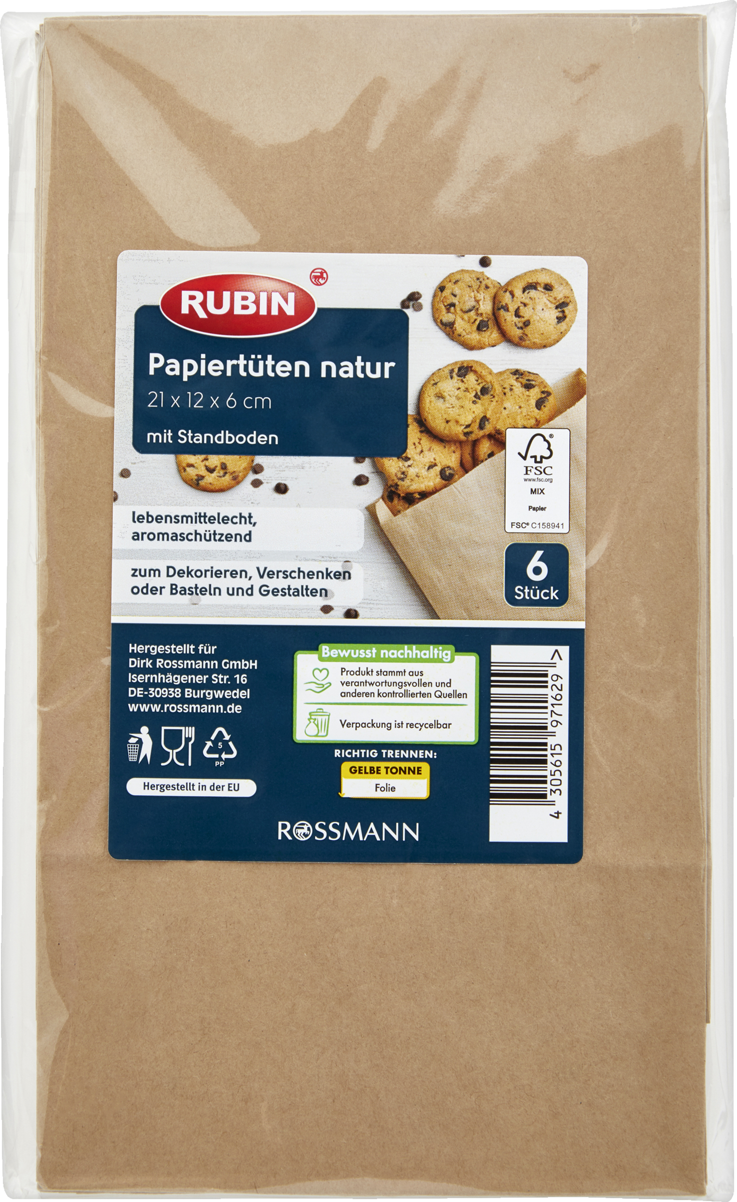 RUBIN Papiertüten natur