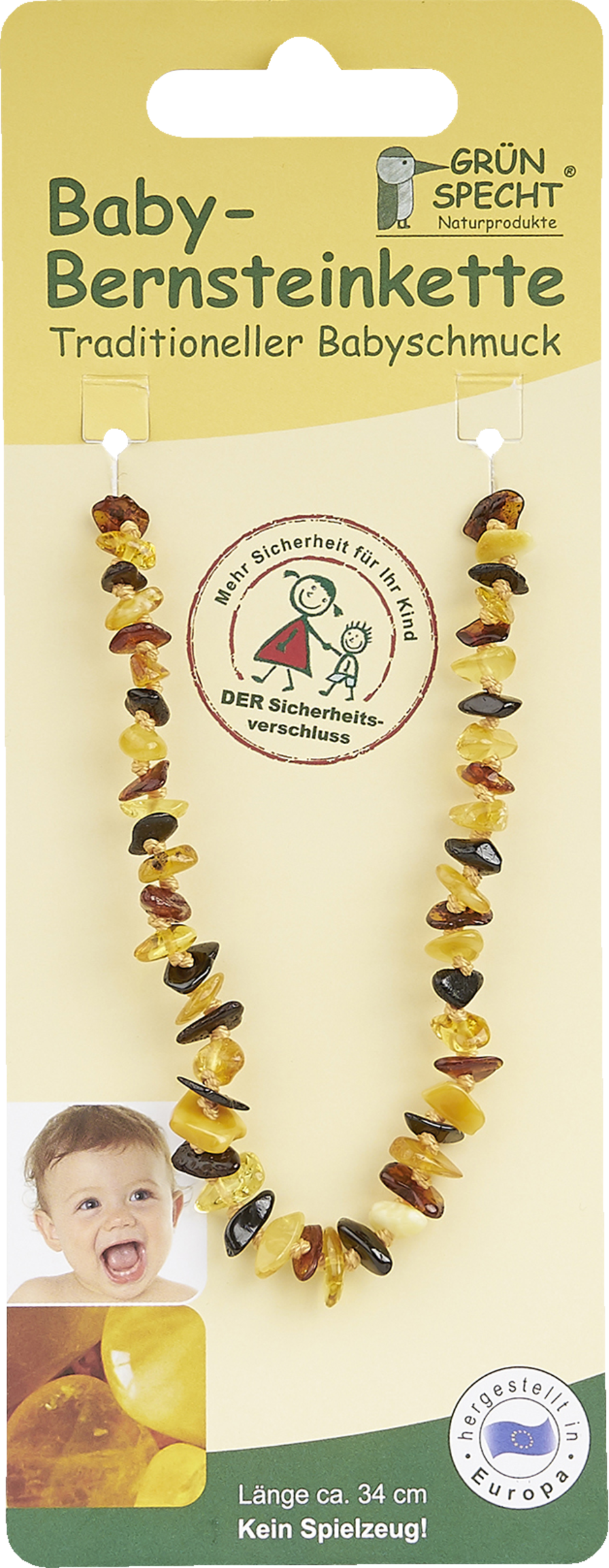 GRÜNSPECHT Baby-Bernsteinkette