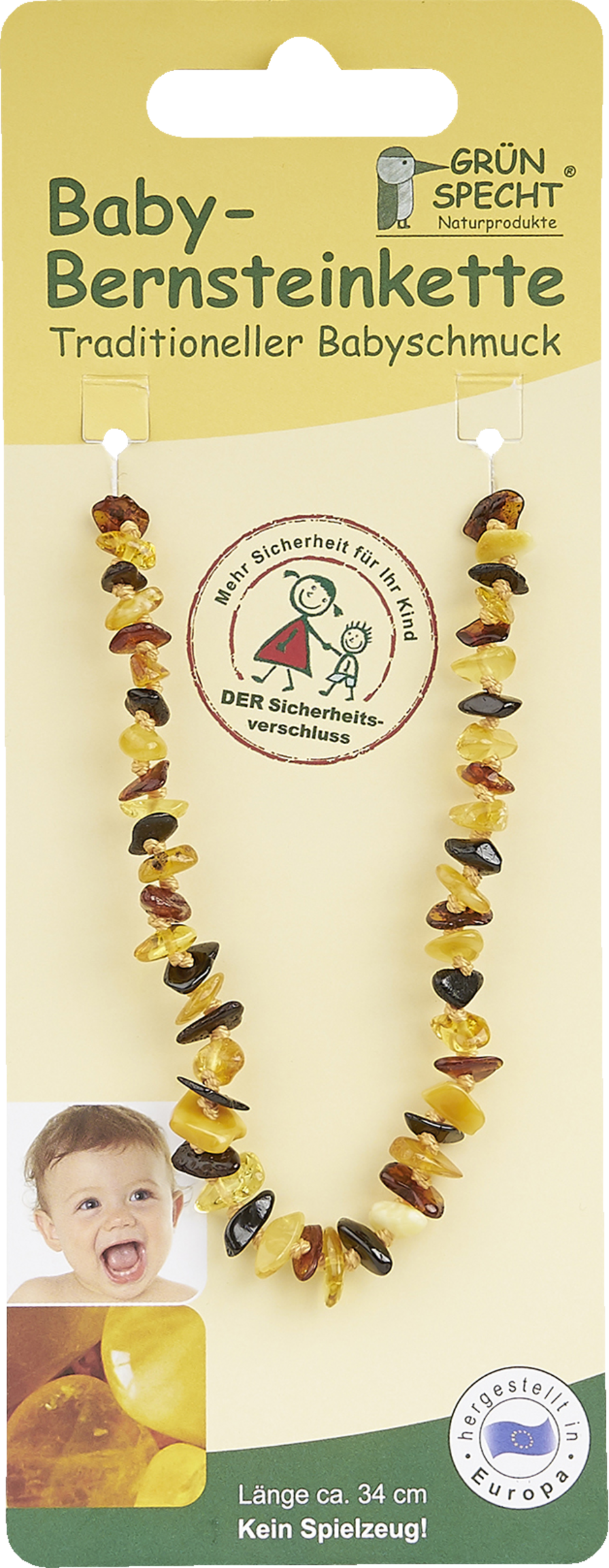 GRÜNSPECHT Baby-Bernsteinkette