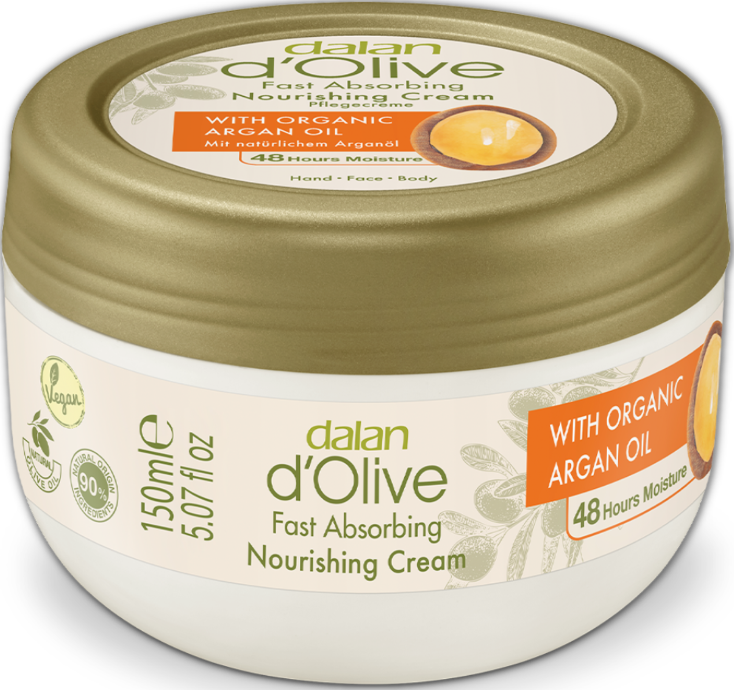 dalan d'Olive Arganöl - Pflegecreme Tiegel