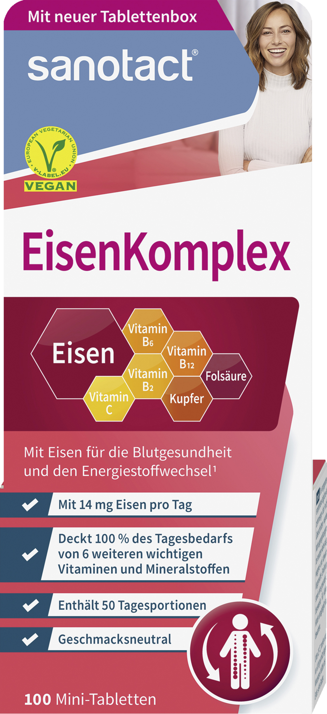 sanotact® Eisen Komplex Mini-Tabletten