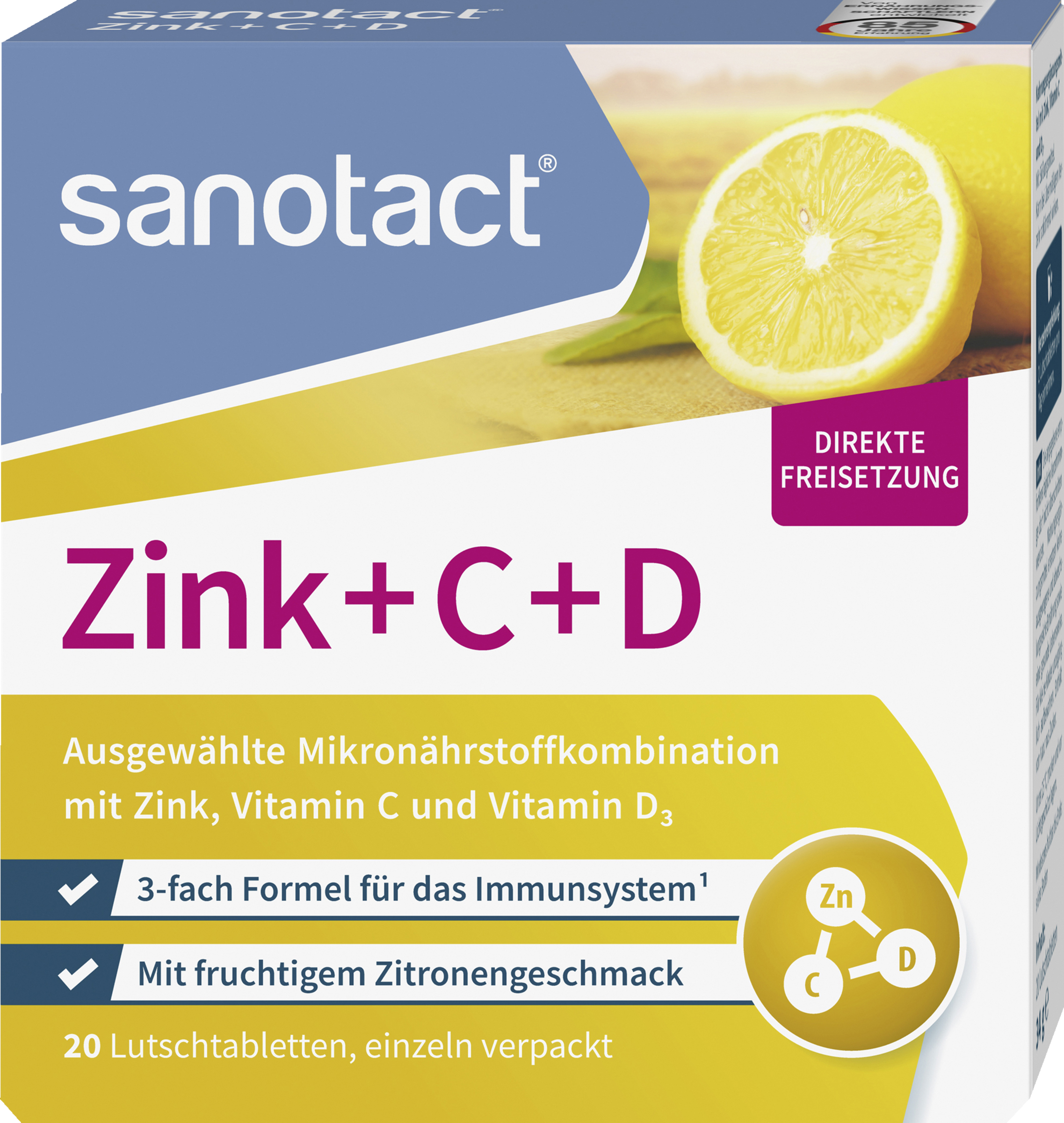 Zink + C + D Lutschtabletten