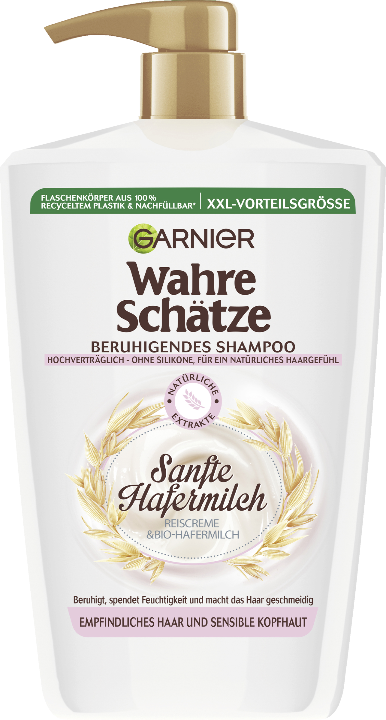 Garnier Wahre Schätze Beruhigendes Shampoo sanfte Hafermilch