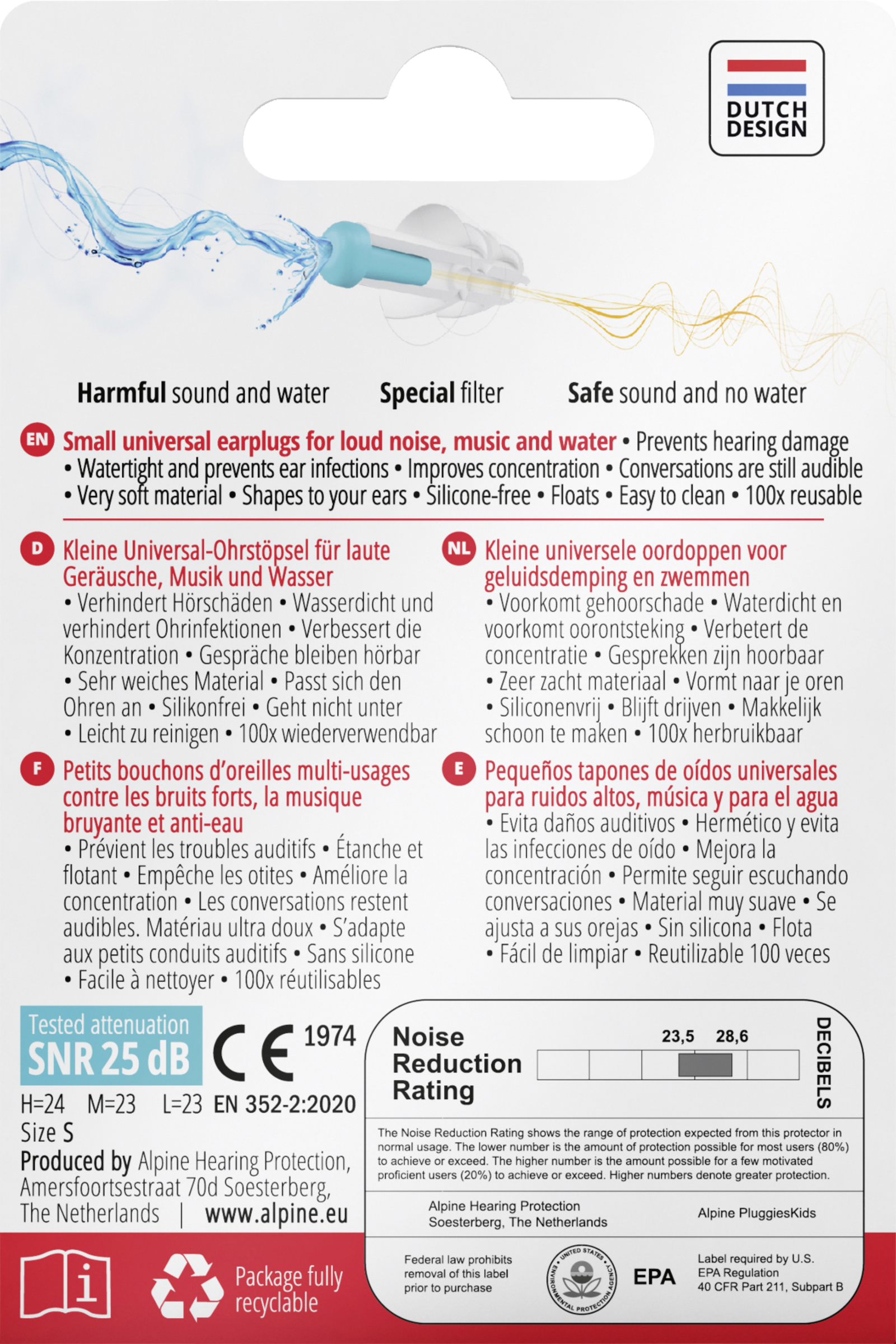 سدادات الأذن Pluggies Kids 2