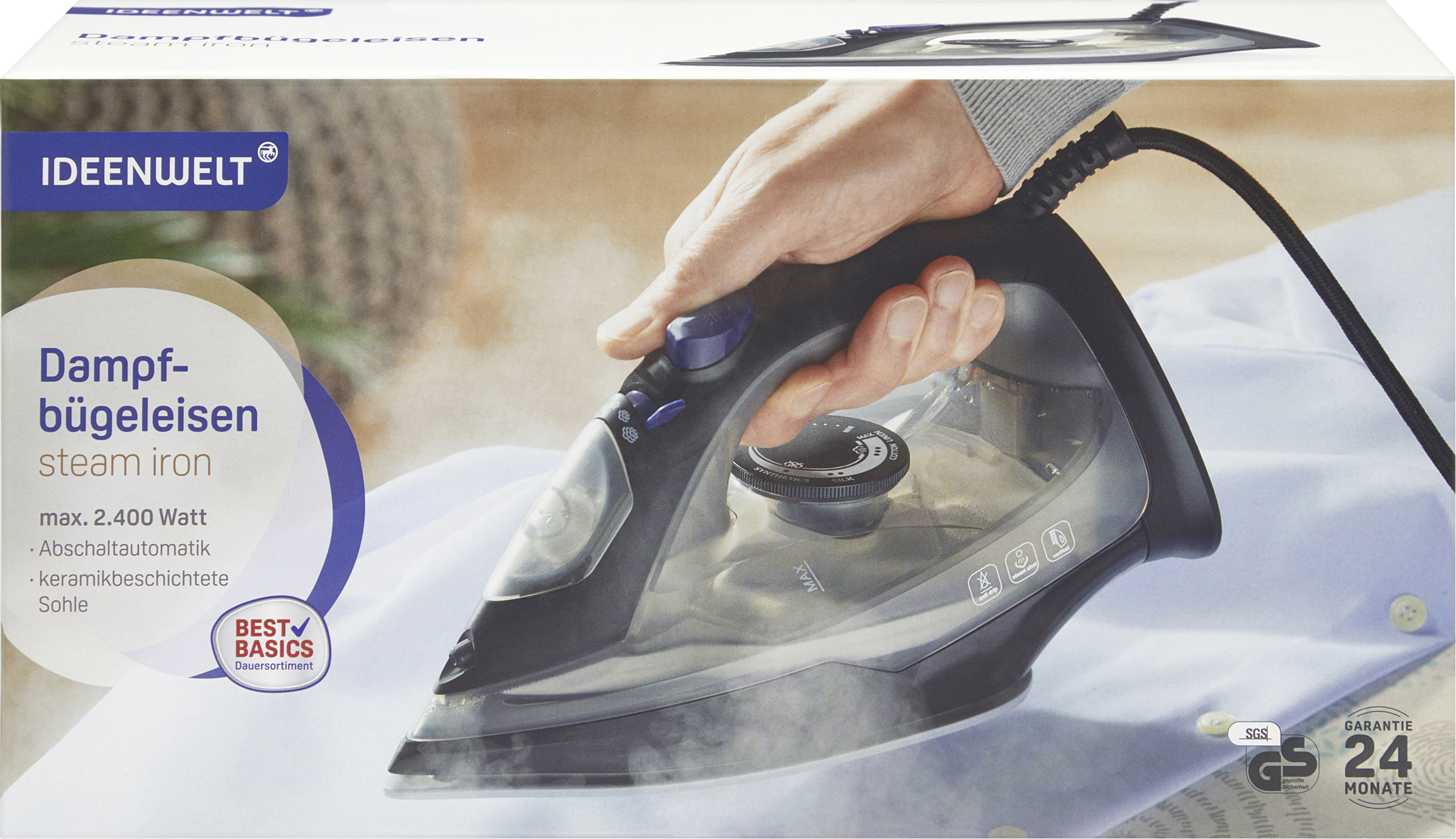 IDEENWELT Best Basics Dampfbügeleisen