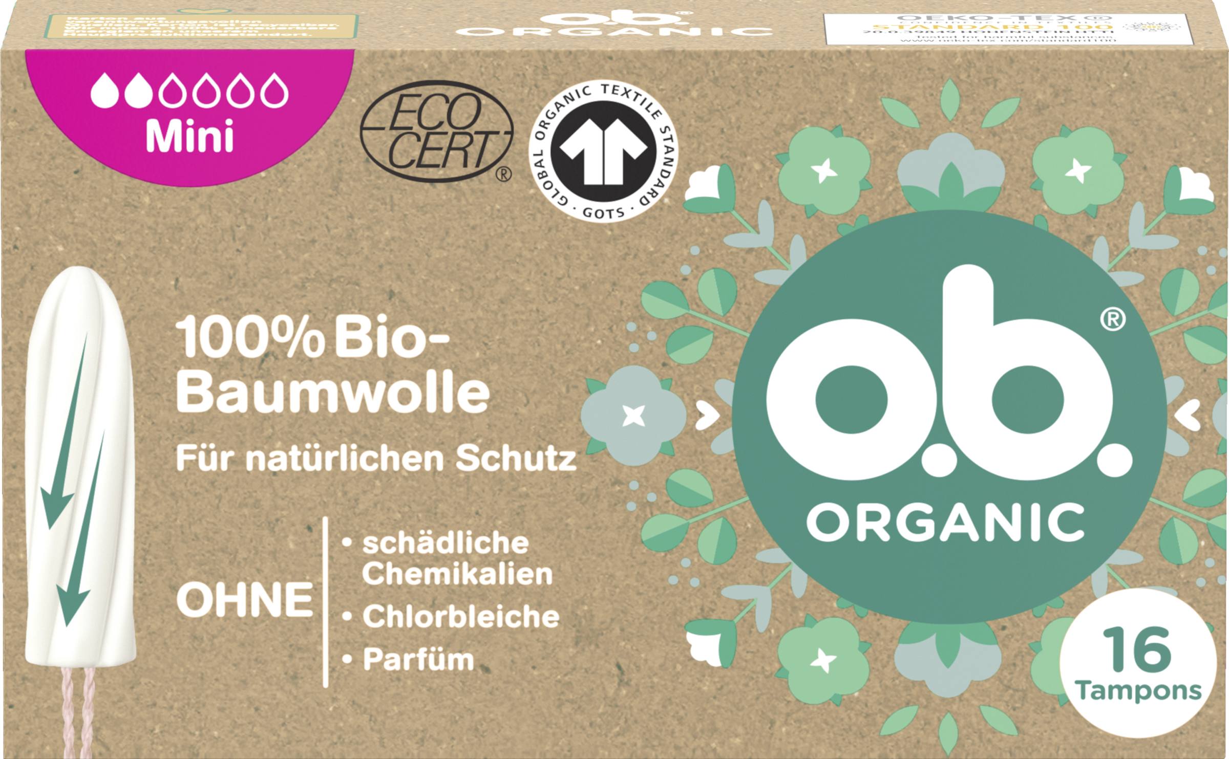 o.b. Organic Tampons Mini