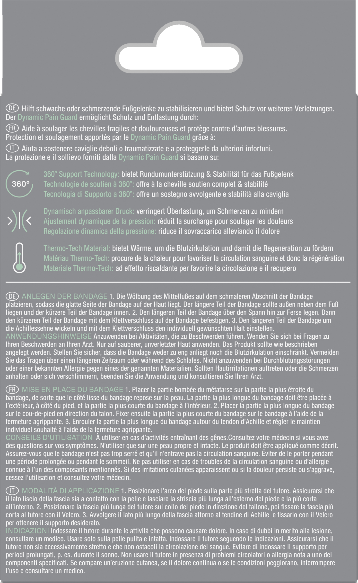 ضمادة دعامة واقية للكاحل 3