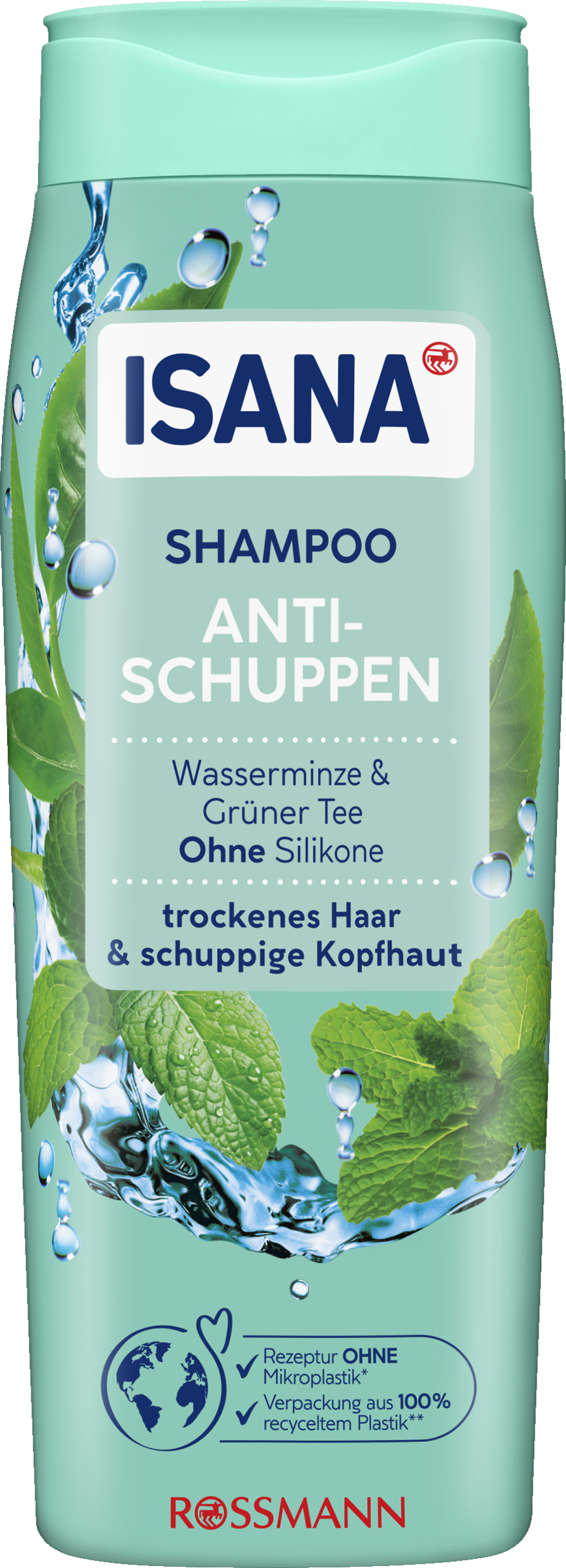 ISANA Shampoo Anti-Schuppen Wasserminze & Grüner Tee