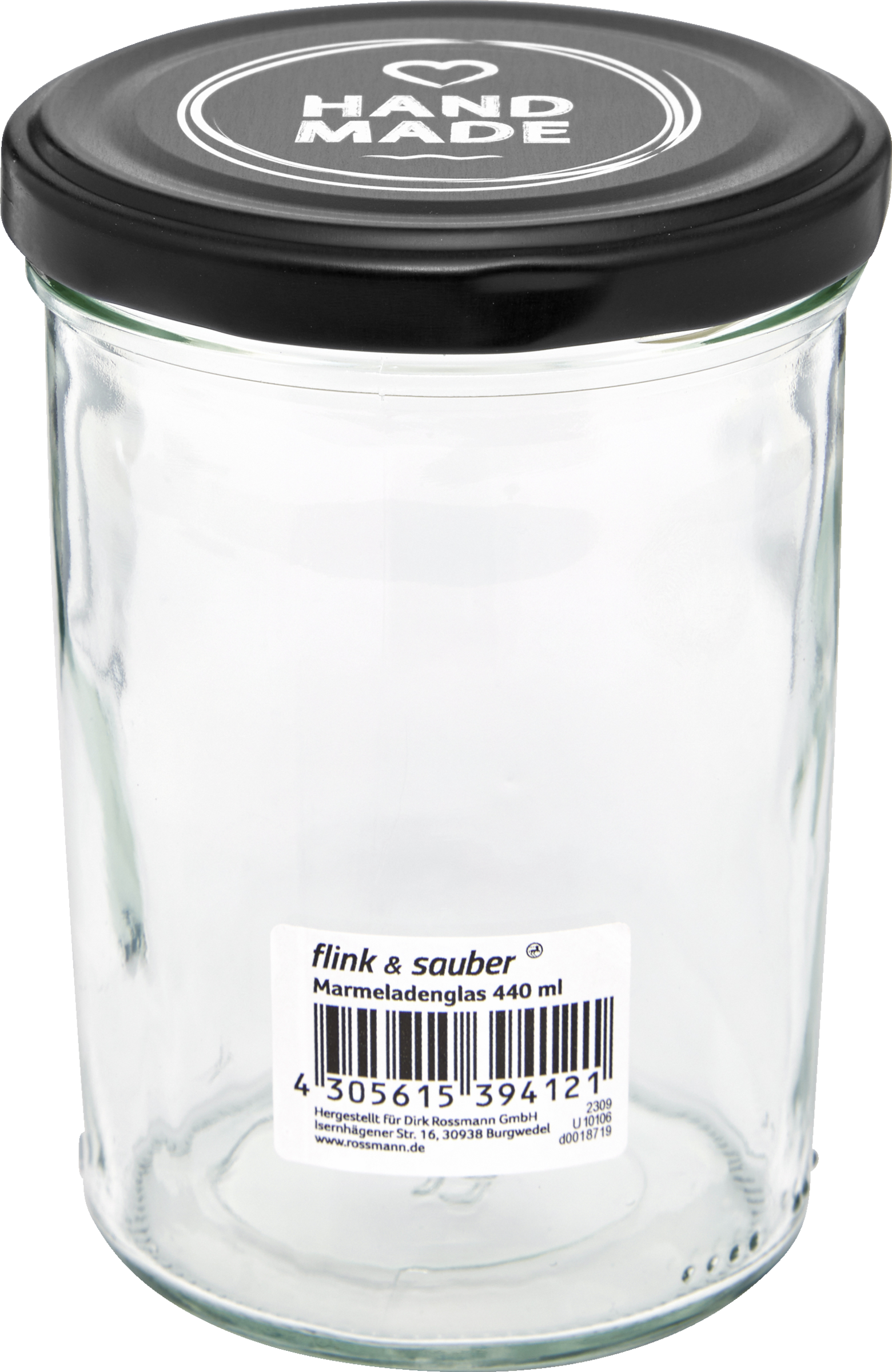 flink & sauber FLINK UND SAUBER MARMELADENGLAS 440 MILLILITER