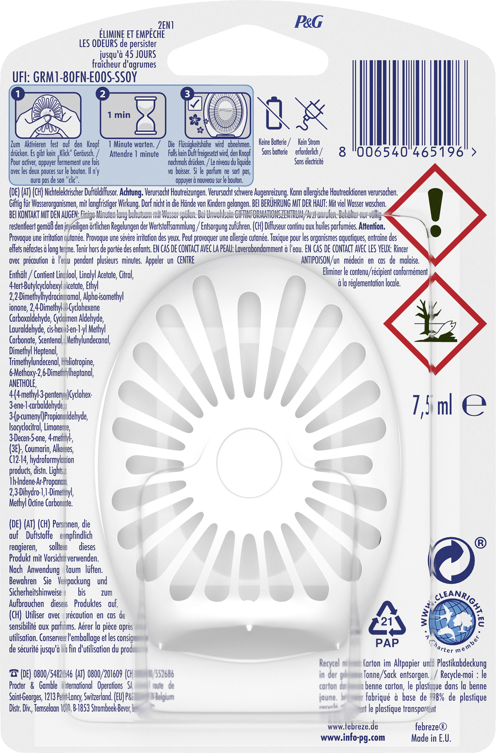 febreze Bad Lufterfrischer Zitrusfrische online kaufen rossmann.de