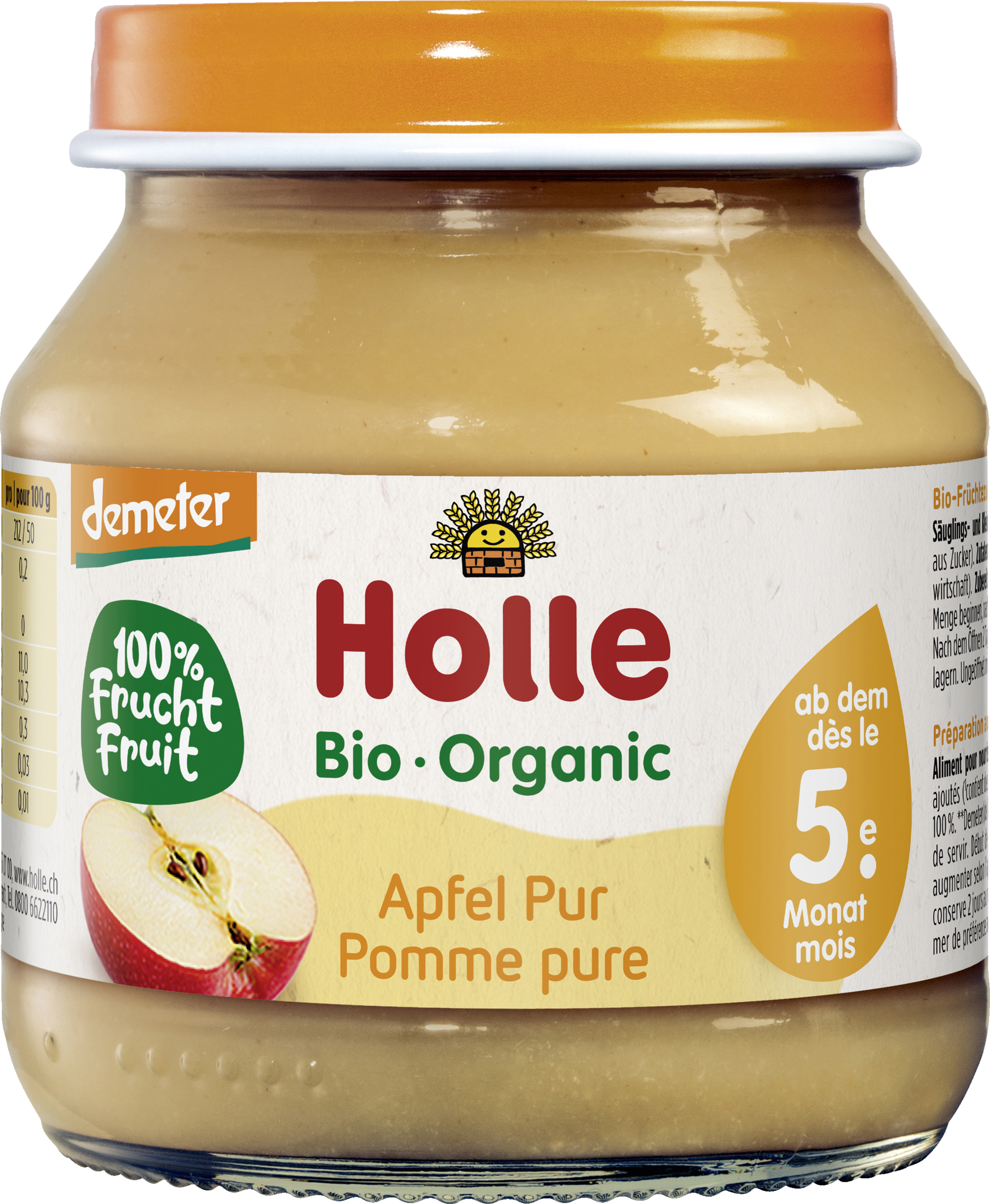 Holle Apfel pur ab dem 5. Monat