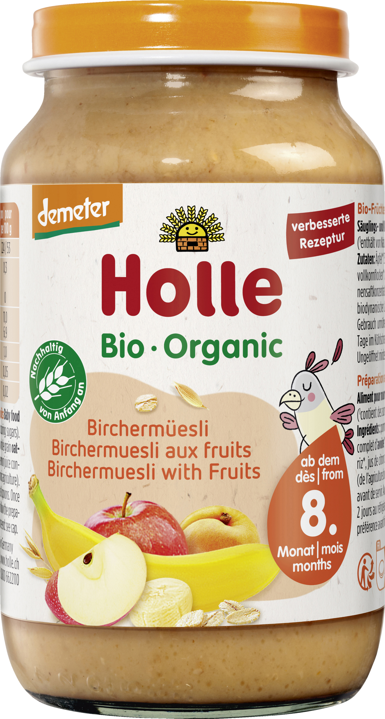 Holle Birchermüsli ab dem 8. Monat