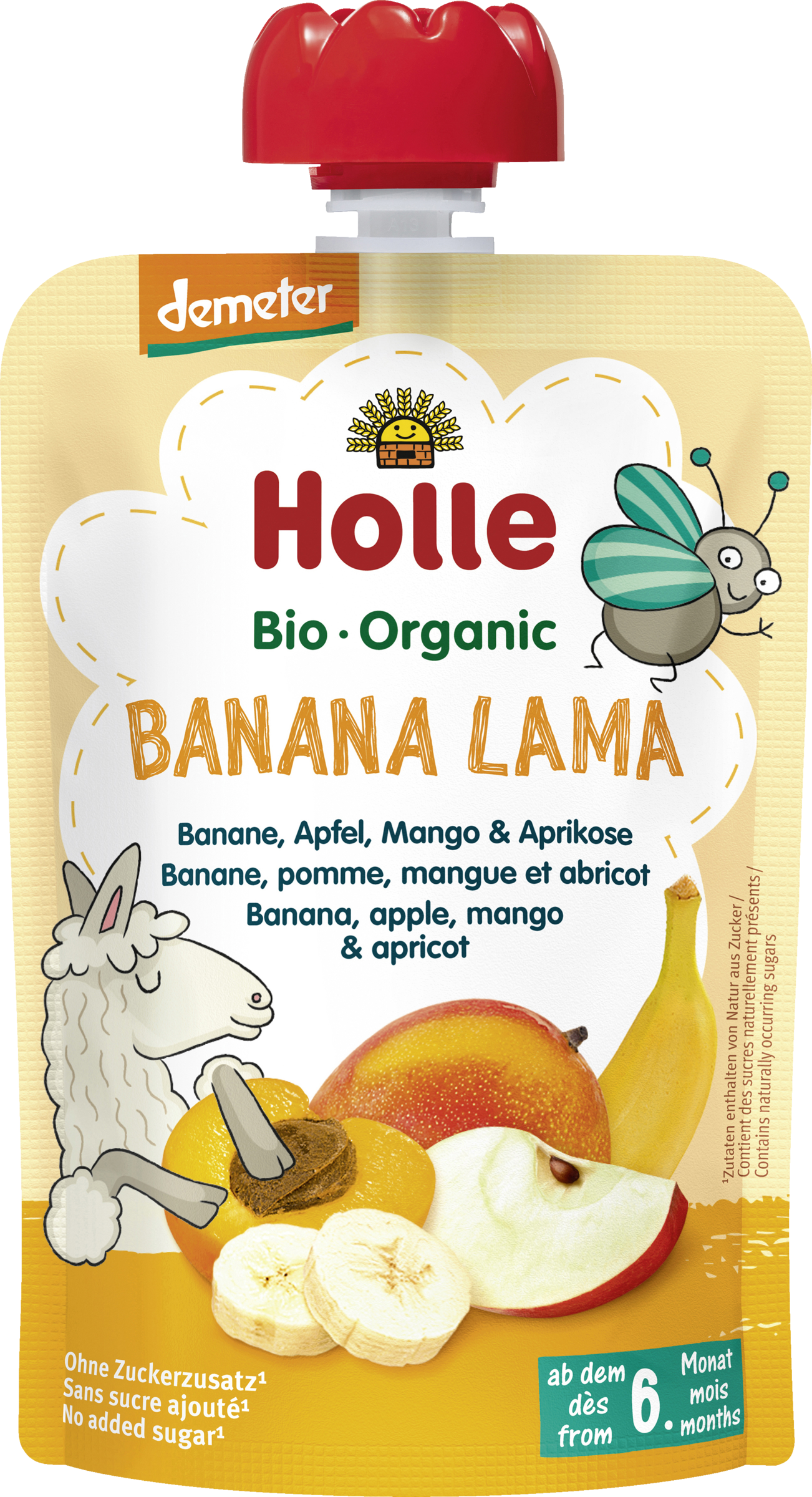 Holle Banana Lama - Banane, Apfel, Mango & Aprikose ab dem 6. Monat