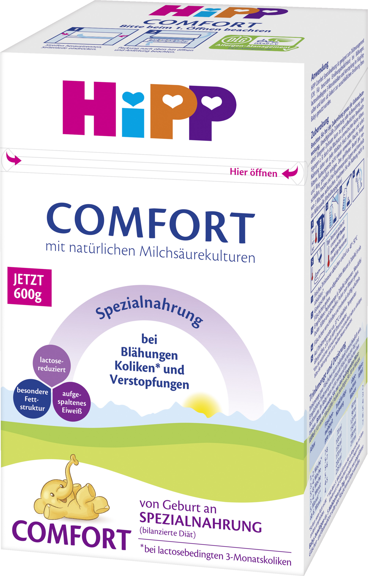 HiPP Comfort Spezialnahrung von Geburt an