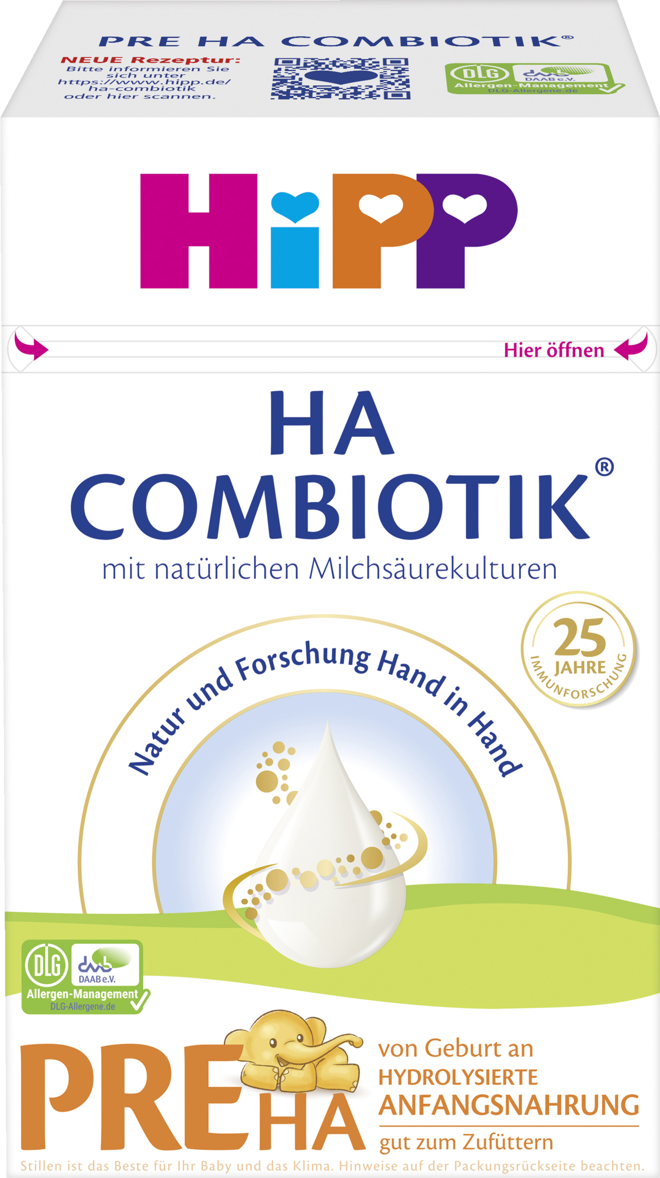 HiPP PRE HA Combiotik Anfangsnahrung von Geburt an
