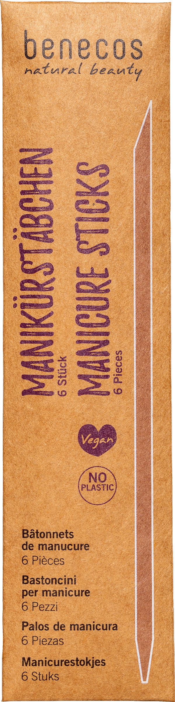 benecos Manikürstäbchen 6er Set