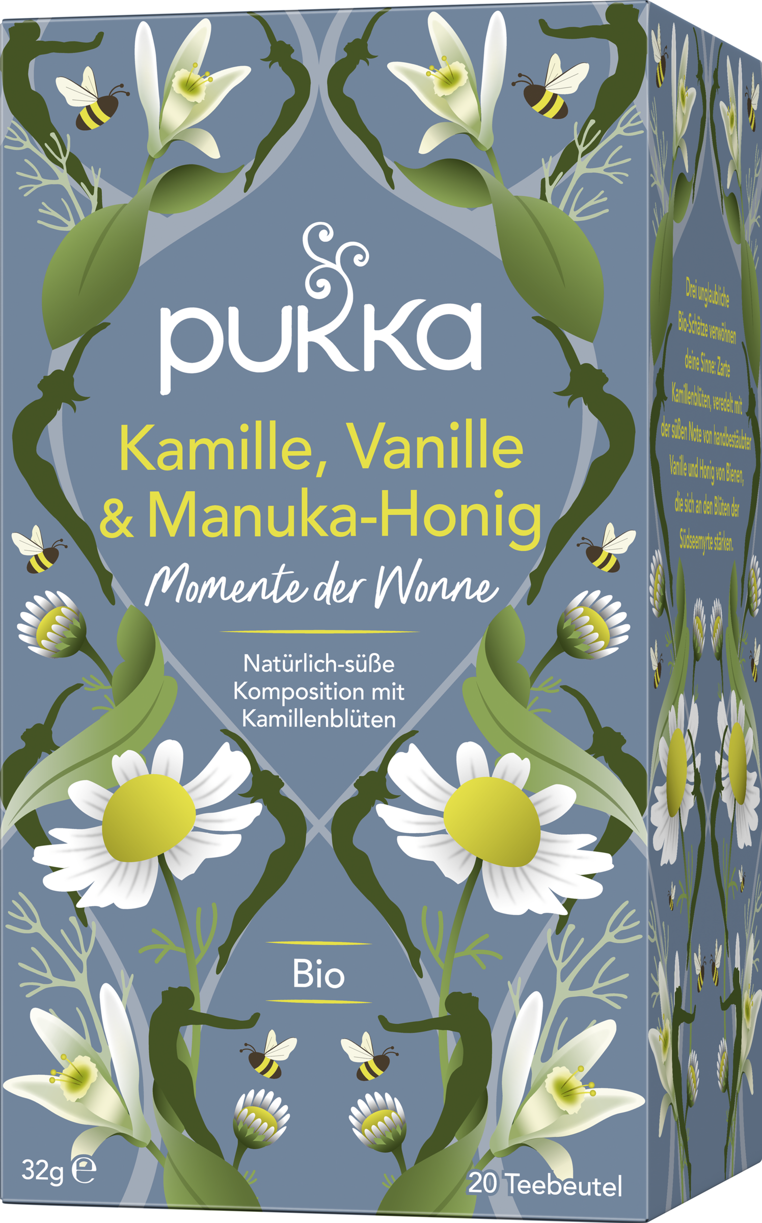 Bio-Kräutertee (20 Beutel) Kamille, Vanille & Manuka-Honig