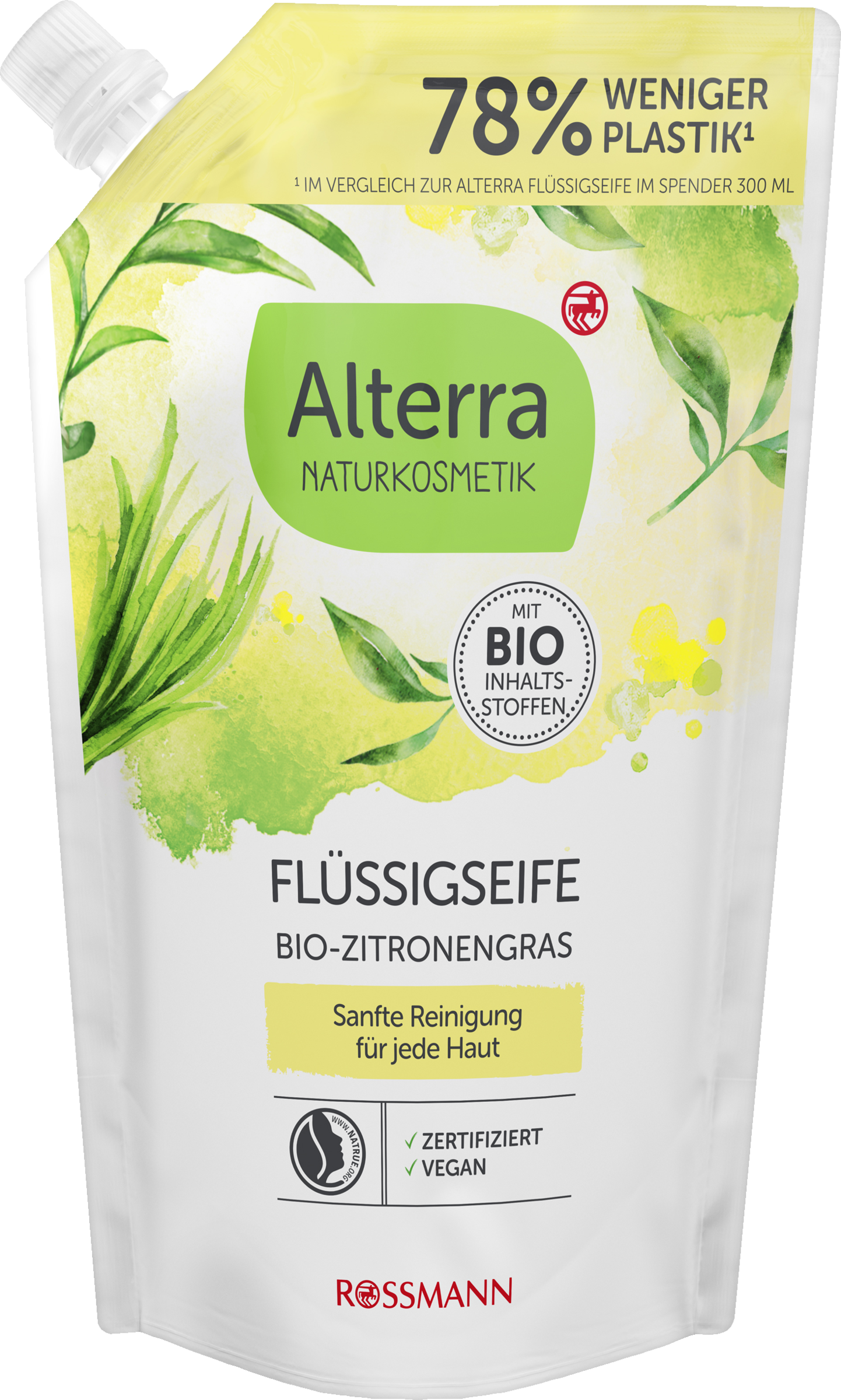 Flüssigseife Bio-Zitronengras Nachfüllbeutel