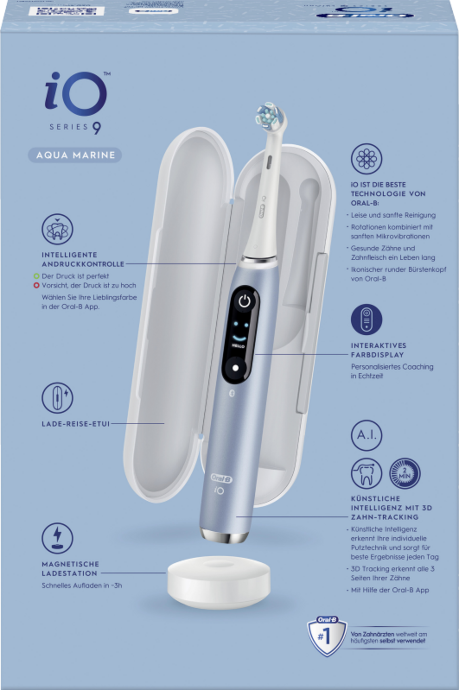 فرشاة أسنان كهربائية iO Series 9 Aqua Marine Luxe Edition 2