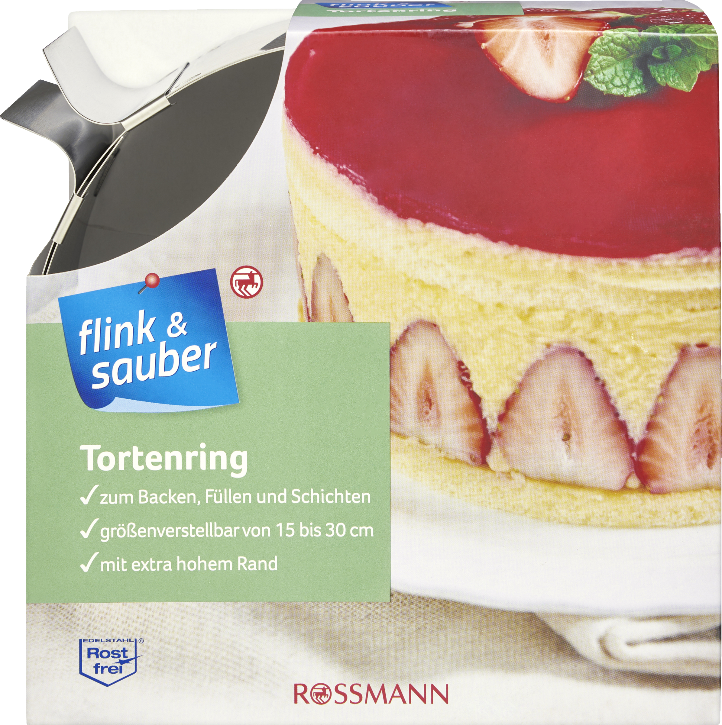 flink & sauber Tortenring