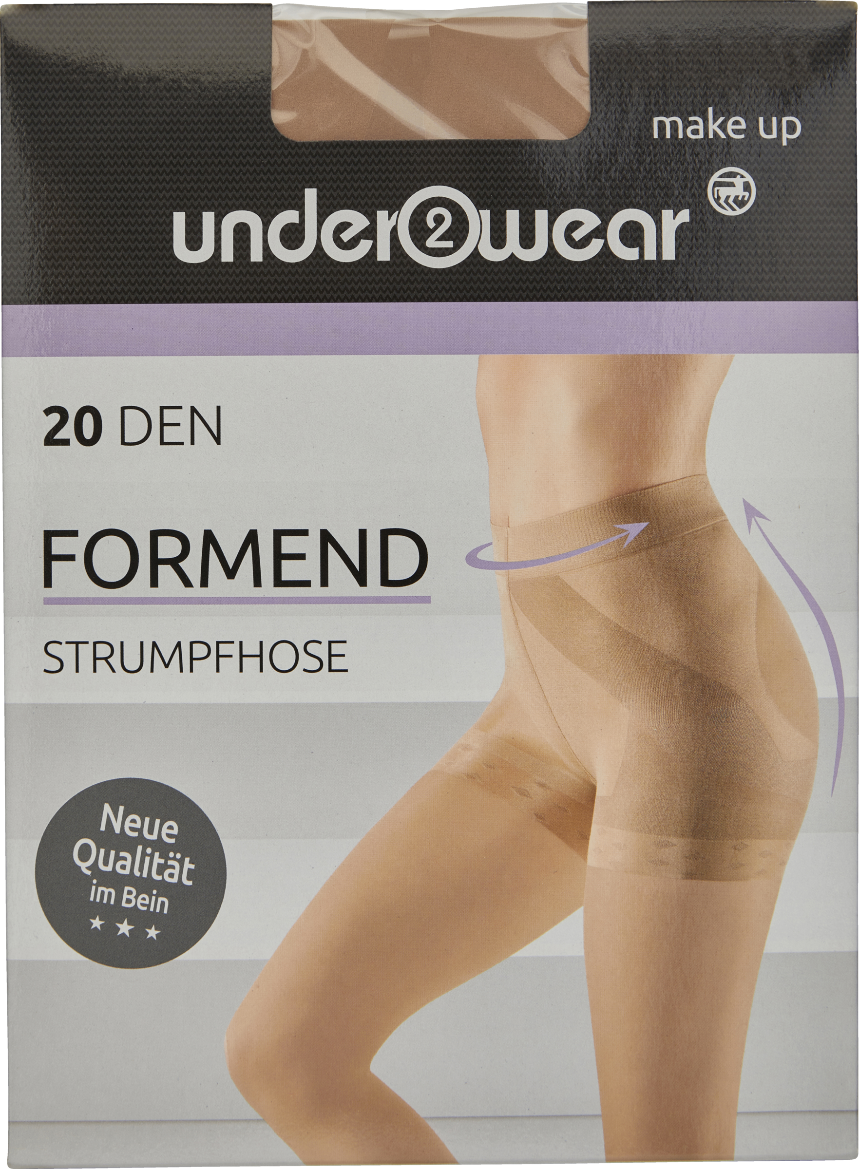 under2wear Strumpfhose Formend 20 DEN, Make-up, Gr. L