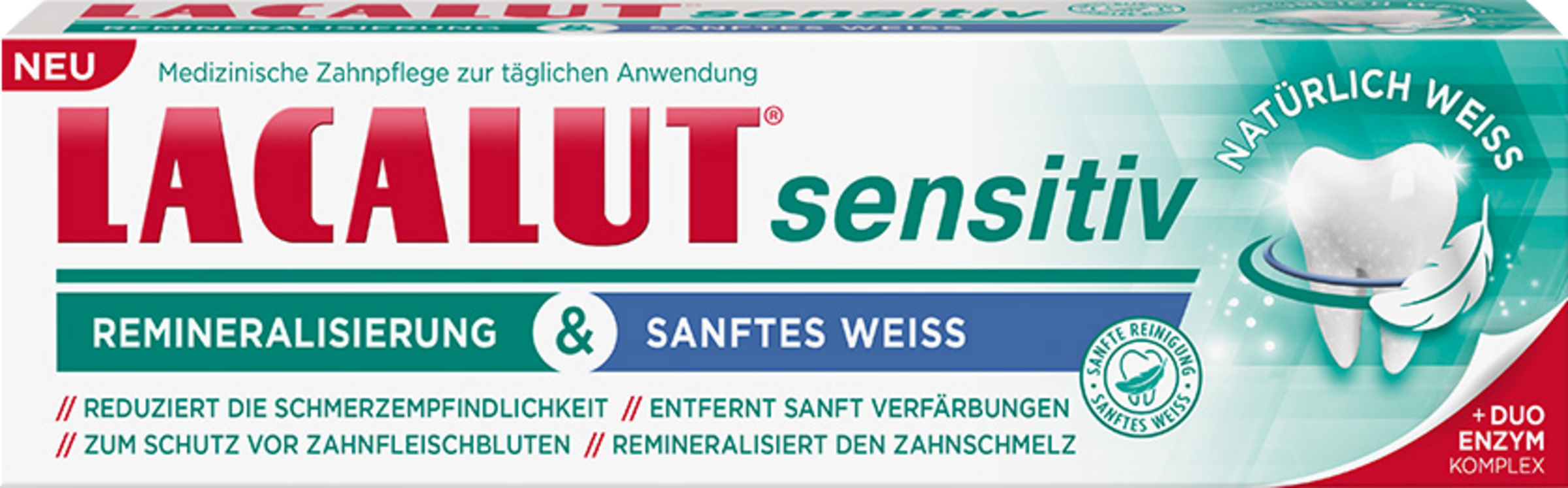 sensitiv medizinische Zahncreme sanftes Weiß