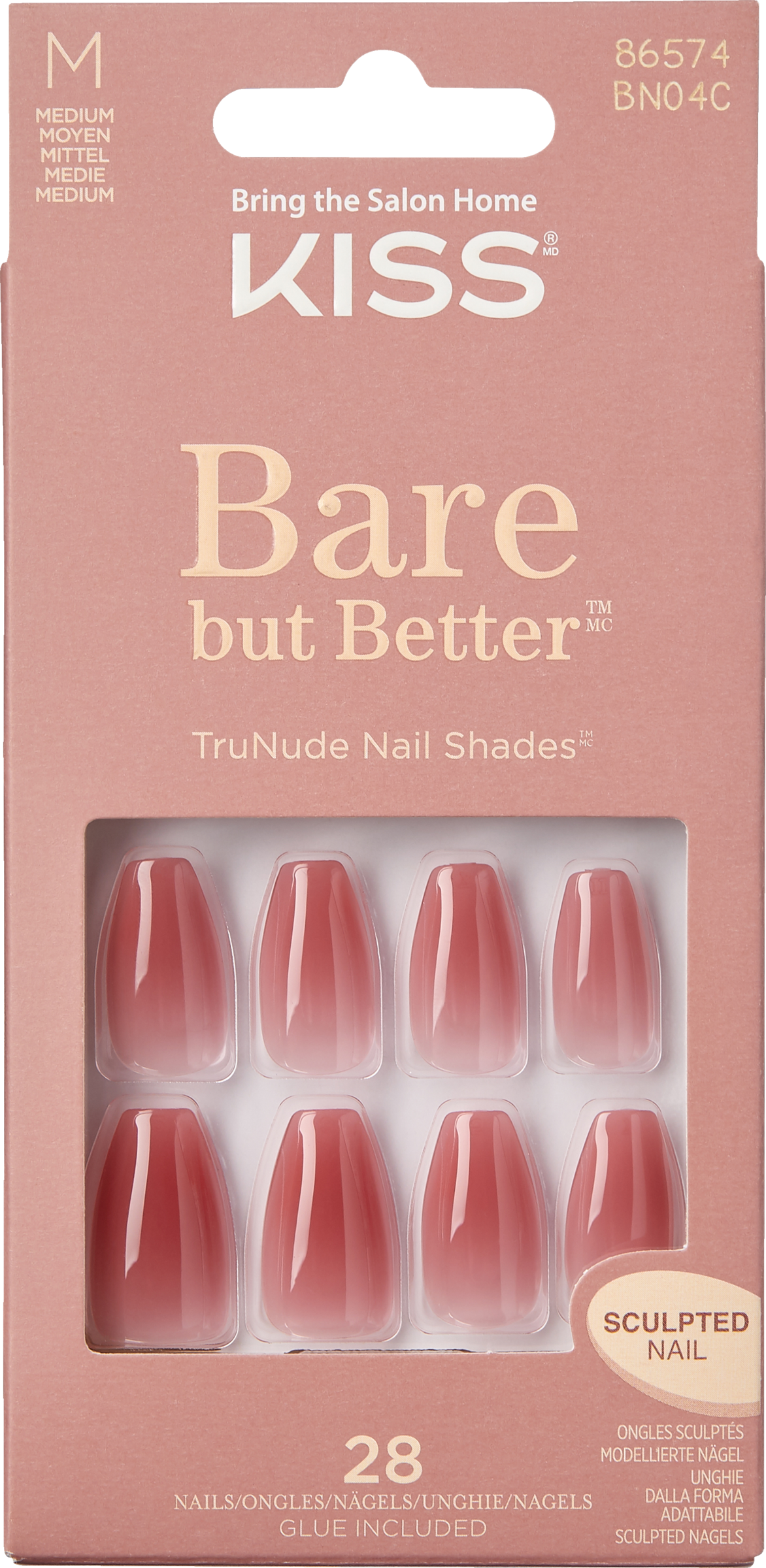 KISS Bare-But-Better Nails - Nude Nude
