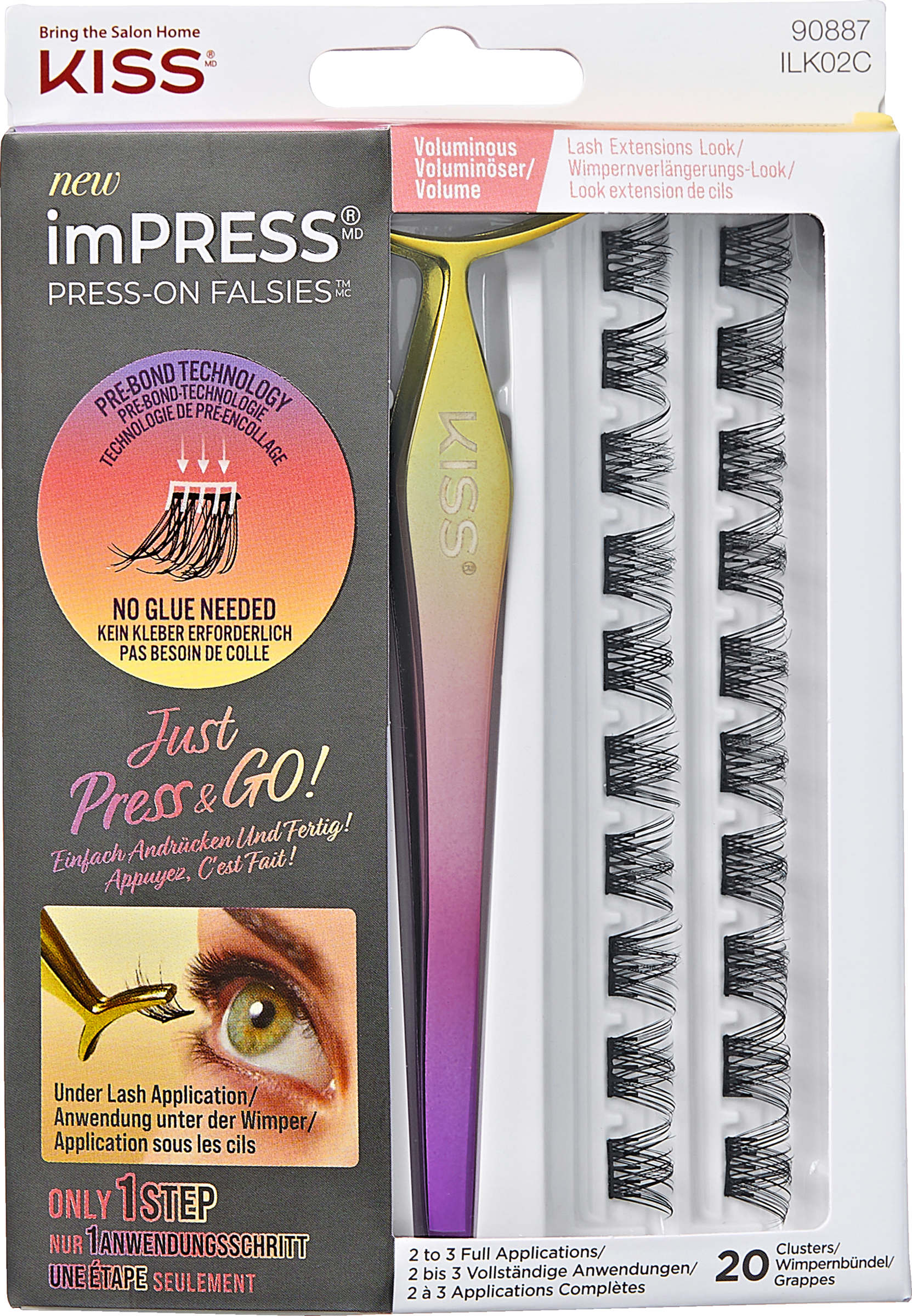 KISS imPRESS Press on Falsies Kit 02 - Voluminous