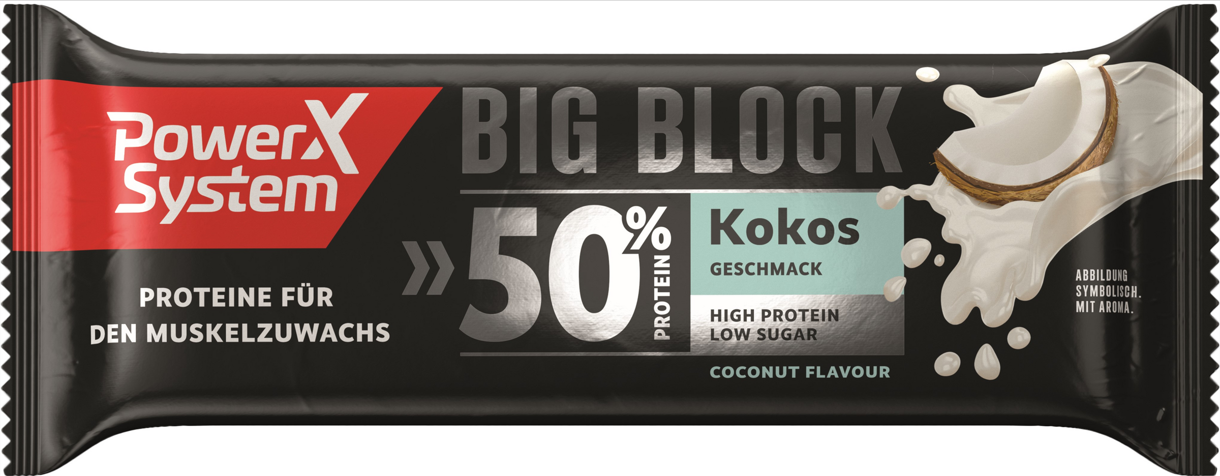 Power System Protein Big Block Eiweiß Riegel Cocos Geschmack