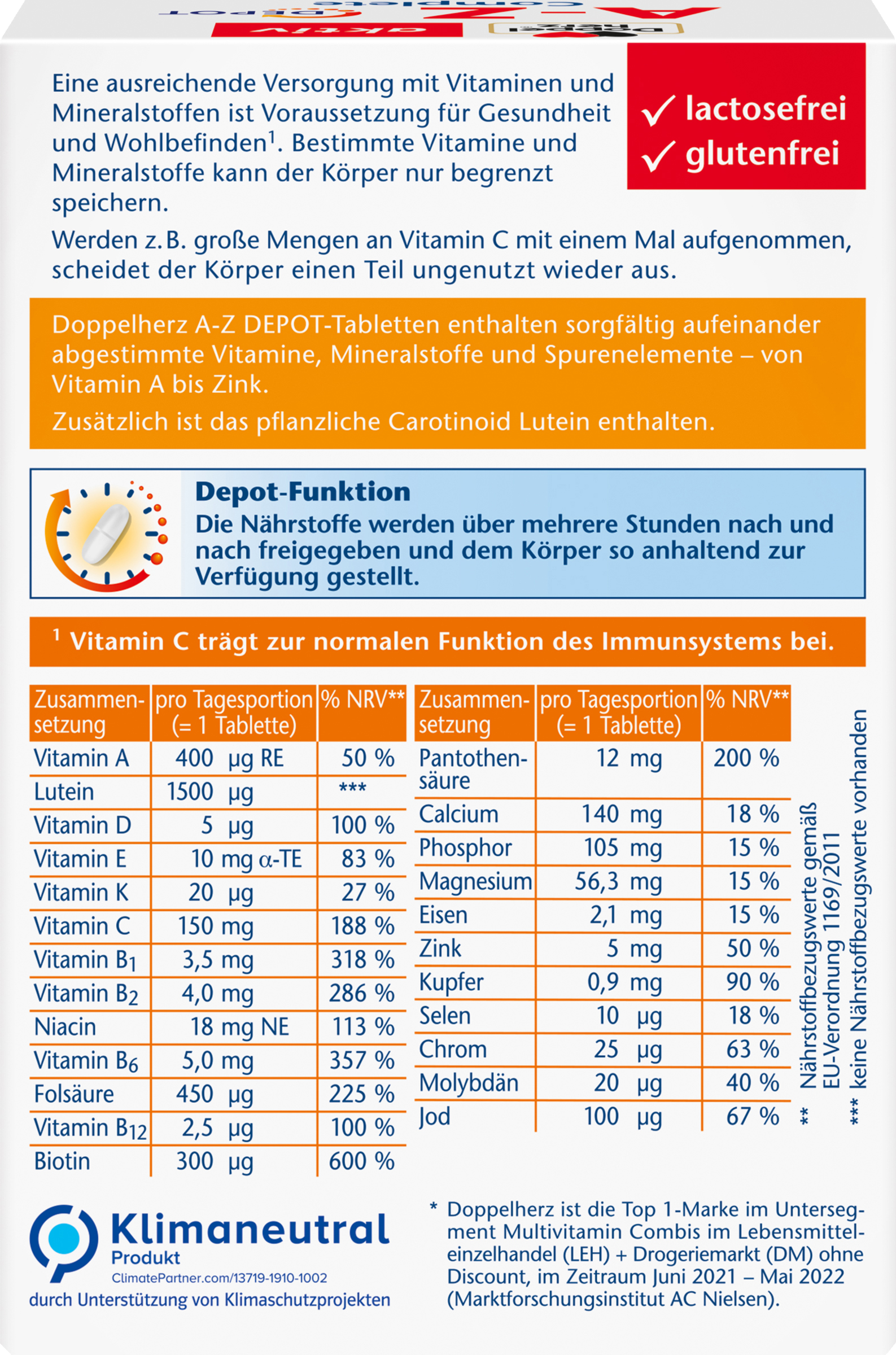 aktiv A-Z Depot Langzeit-Vitamine