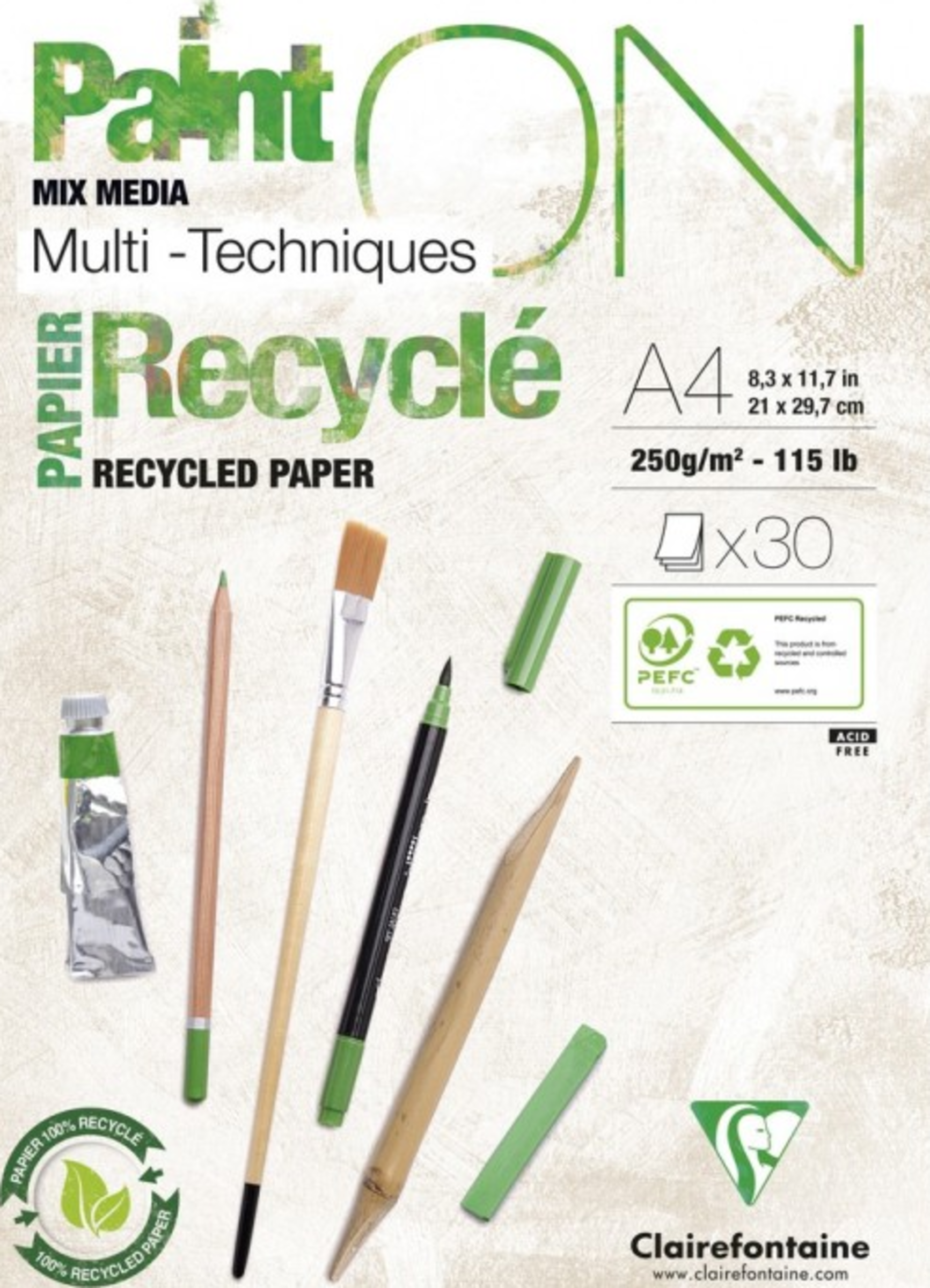 Clairefontaine PaintON Recycling Block