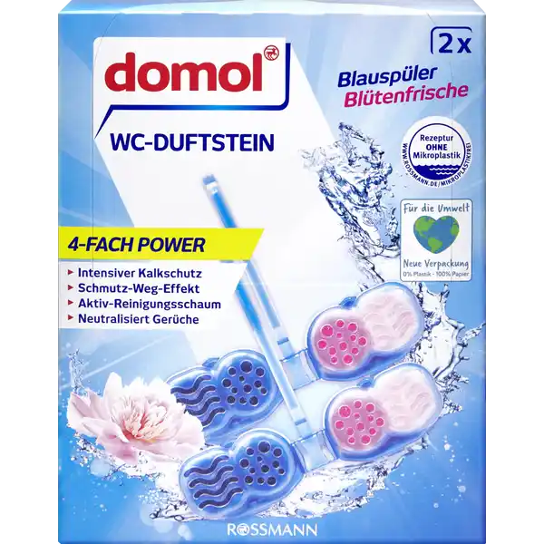 WC-Duftstein Blauspüler Blütenfrische