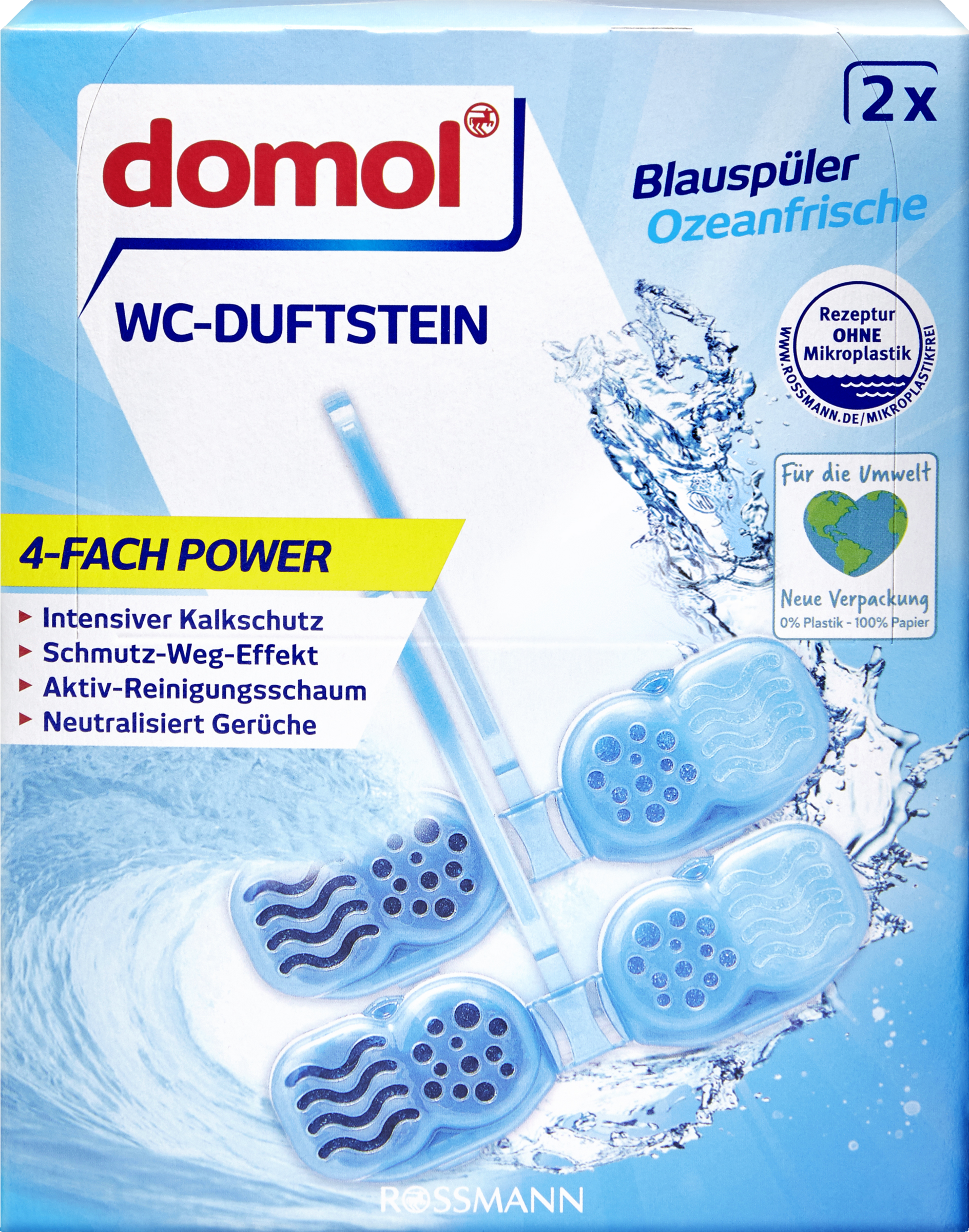 domol WC-Duftstein Blauspüler Ozeanfrische