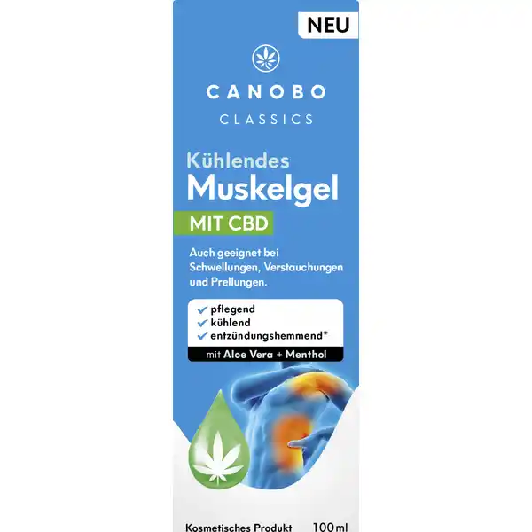 جل العضلات المبرد مع CBD