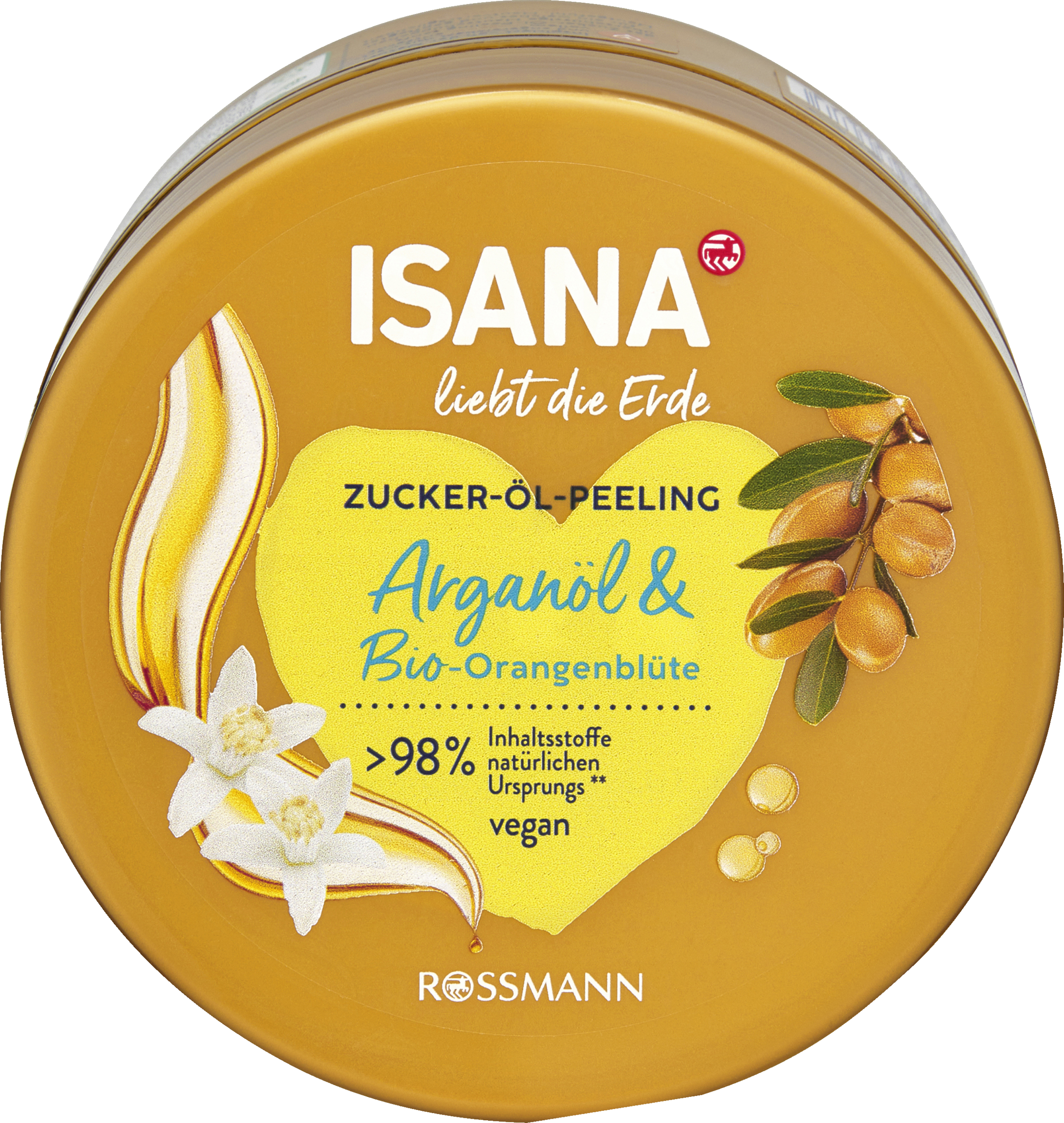 ISANA liebt die Erde Zucker-Öl-Peeling Arganöl