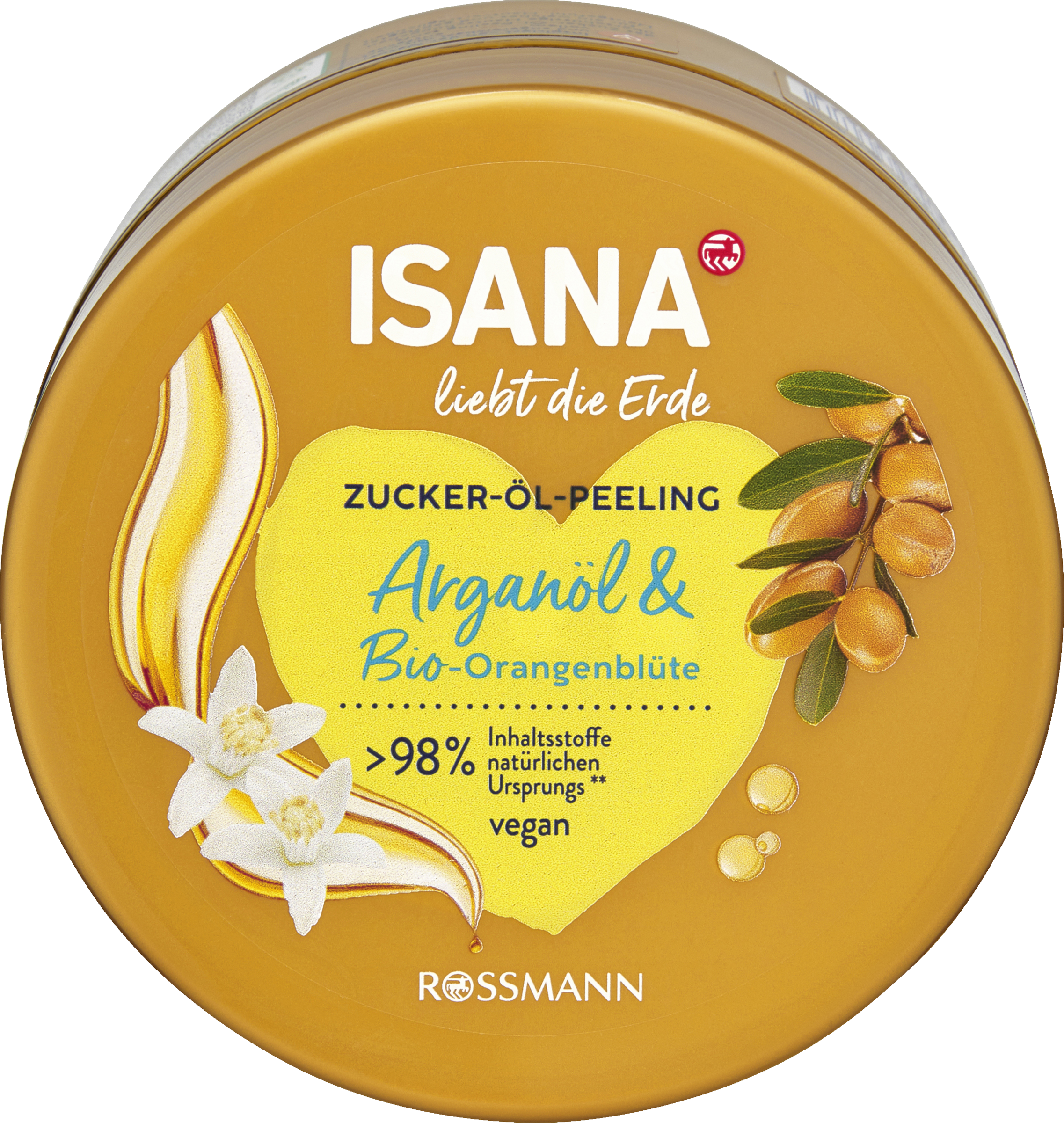 ISANA liebt die Erde Zucker-Öl-Peeling Arganöl