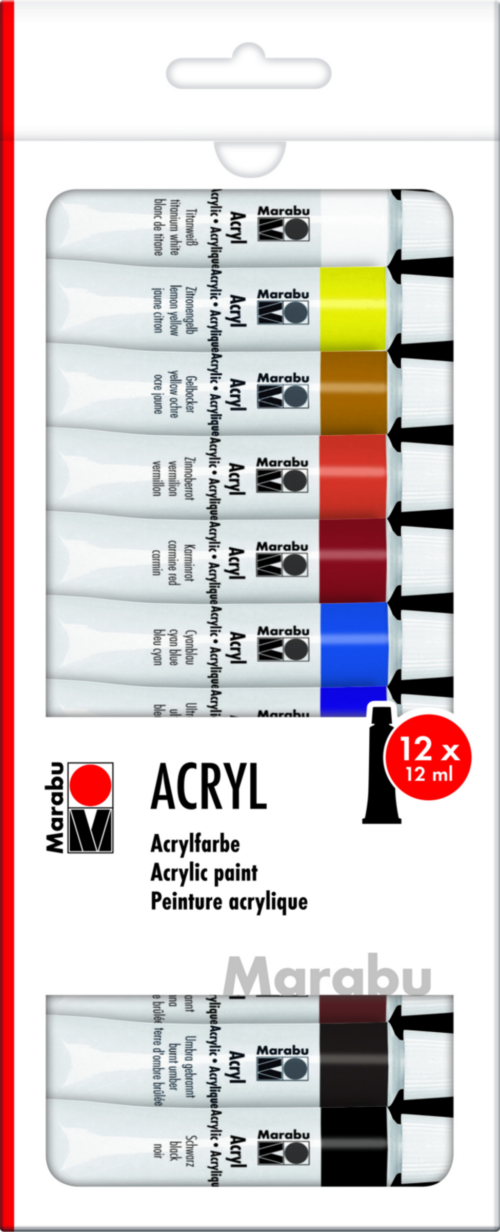 Marabu Acrylfarben 12er-Sortierung