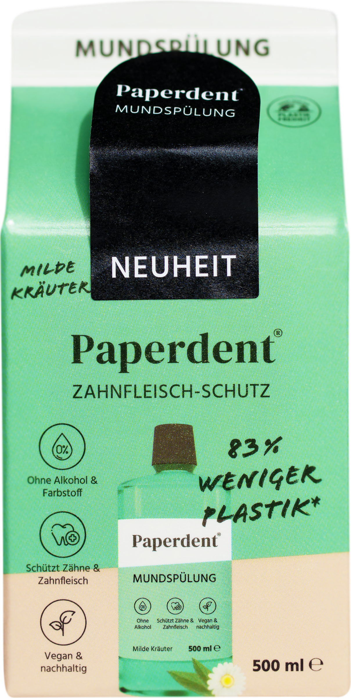 Paperdent Mundspülung milde Kräuter