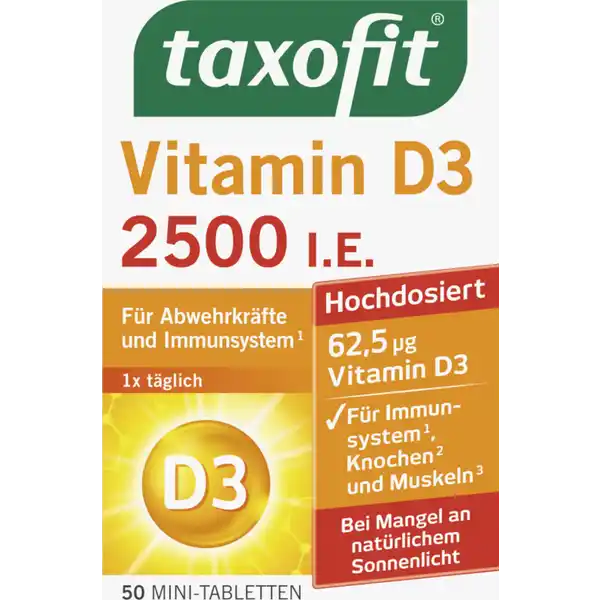 أقراص صغيرة فيتامين D3 2500 وحدة دولية