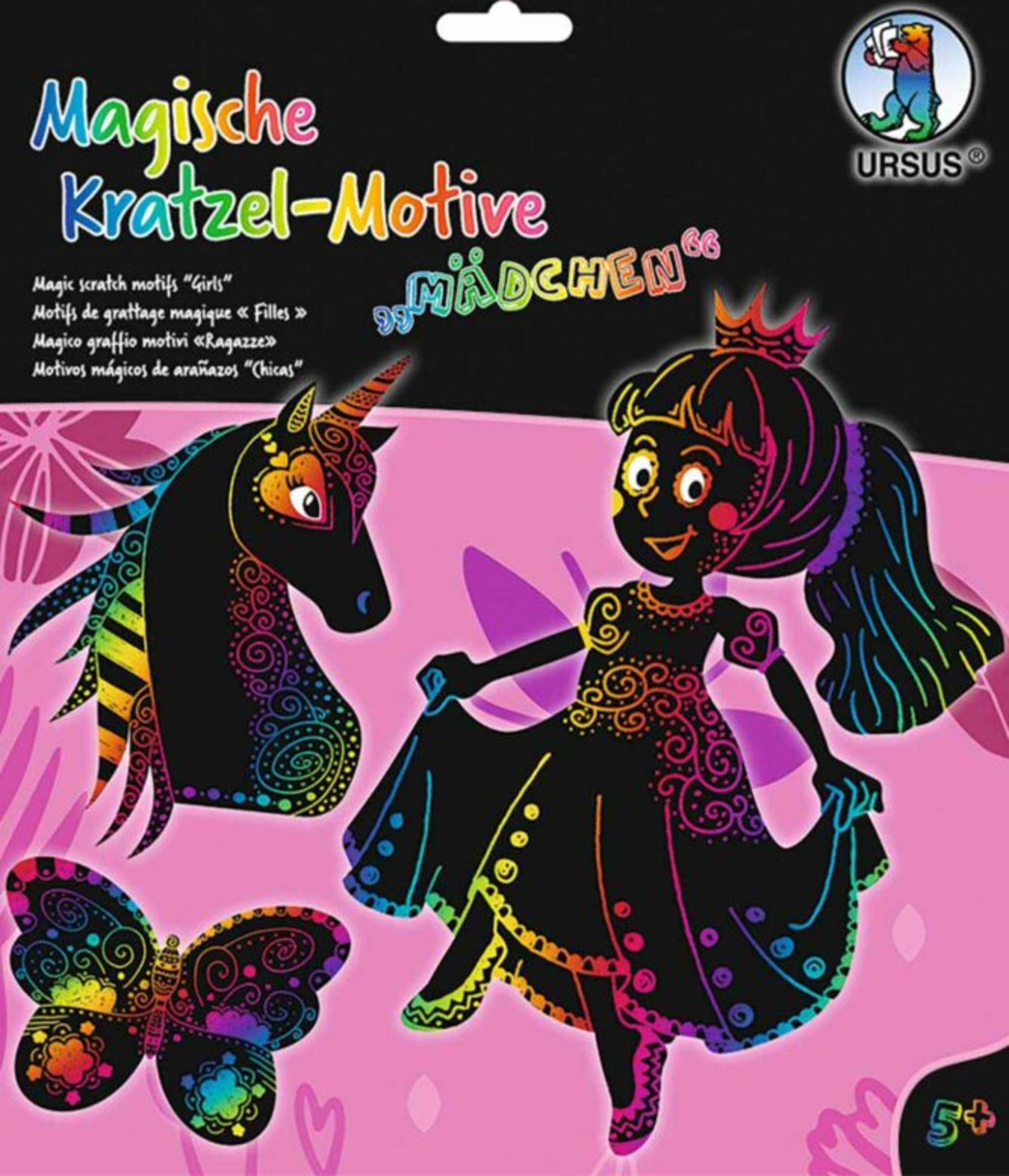 URSUS Magische Kratzelmotive „Mädchen“