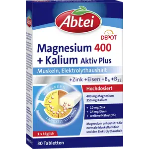 أقراص المغنيسيوم 400 + بوتاسيوم نشط بلس