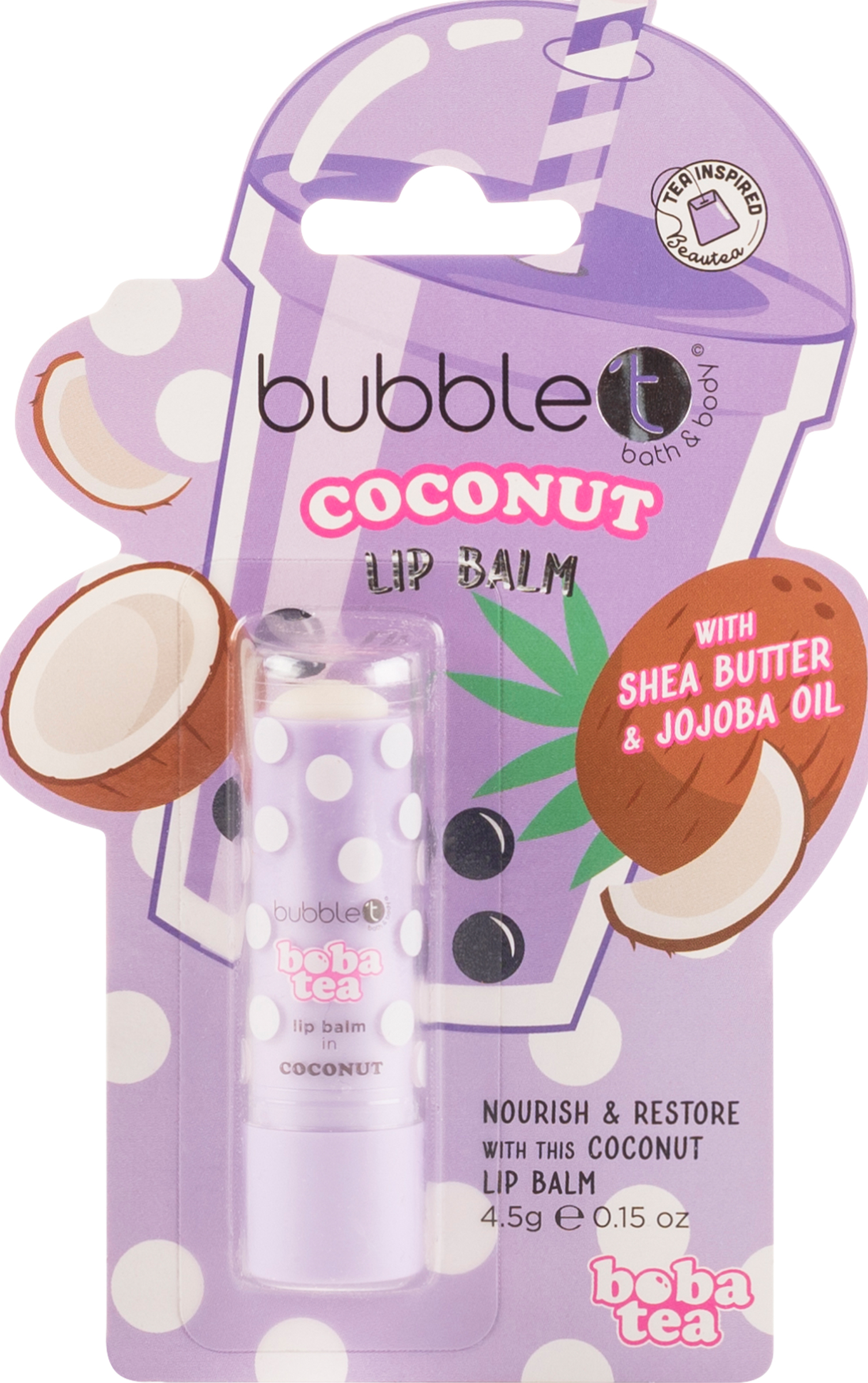 bubble t Lip Balm Kokosnuss