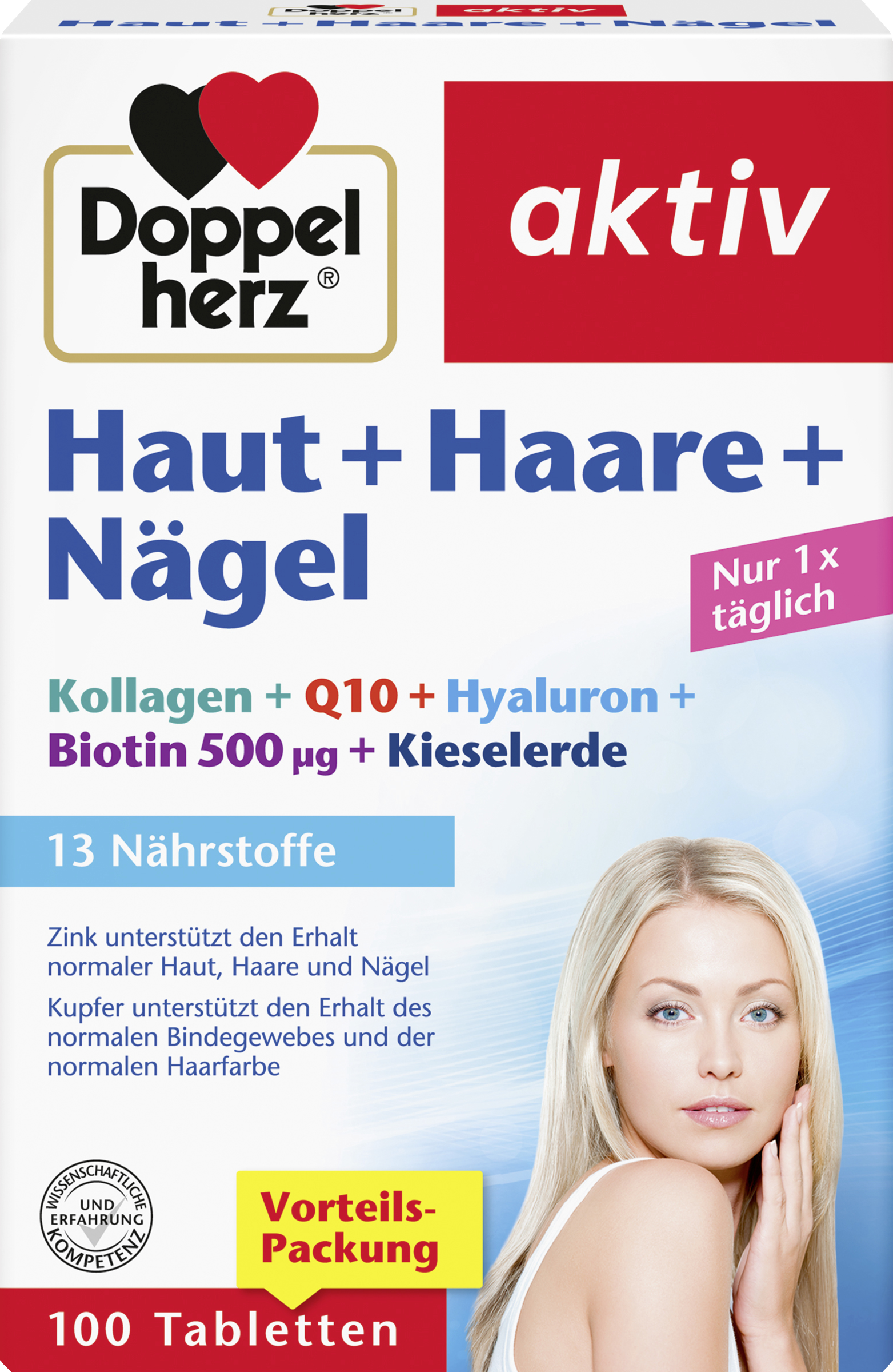 Doppelherz Großpackung Doppelherz aktiv Haut + Haare + Nägel Tabletten