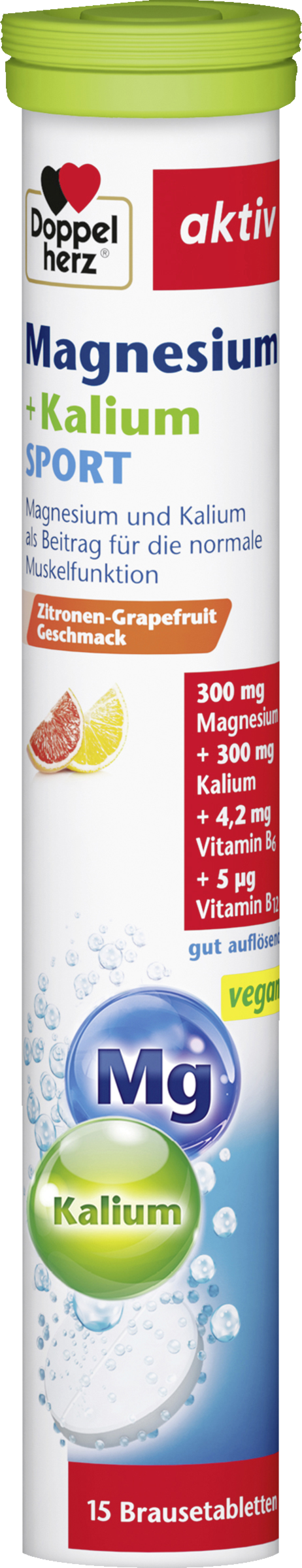 Doppelherz aktiv Magnesium + Kalium Sport Brausetabletten