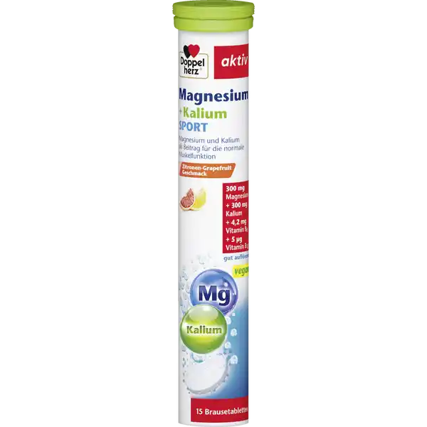 أقراص فوارة نشطة بالمغنيسيوم + البوتاسيوم للرياضيين