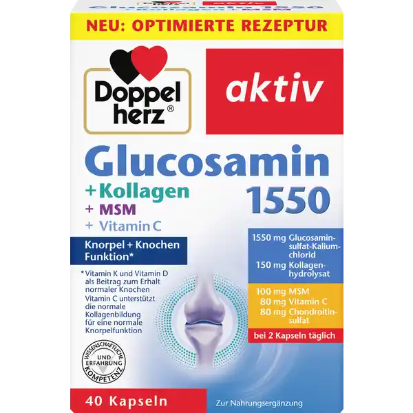 Glucosamin 1550 + Kollagen + MSM + Vitamin C