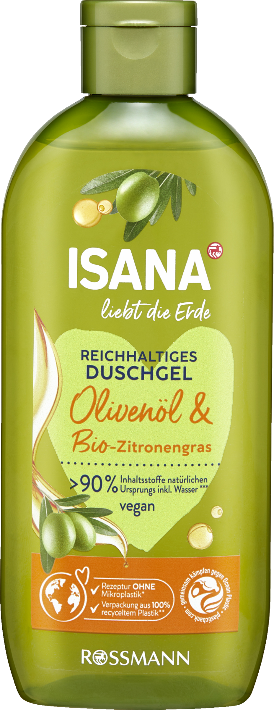 ISANA liebt die Erde Dusche Olivenöl online kaufen rossmann.de